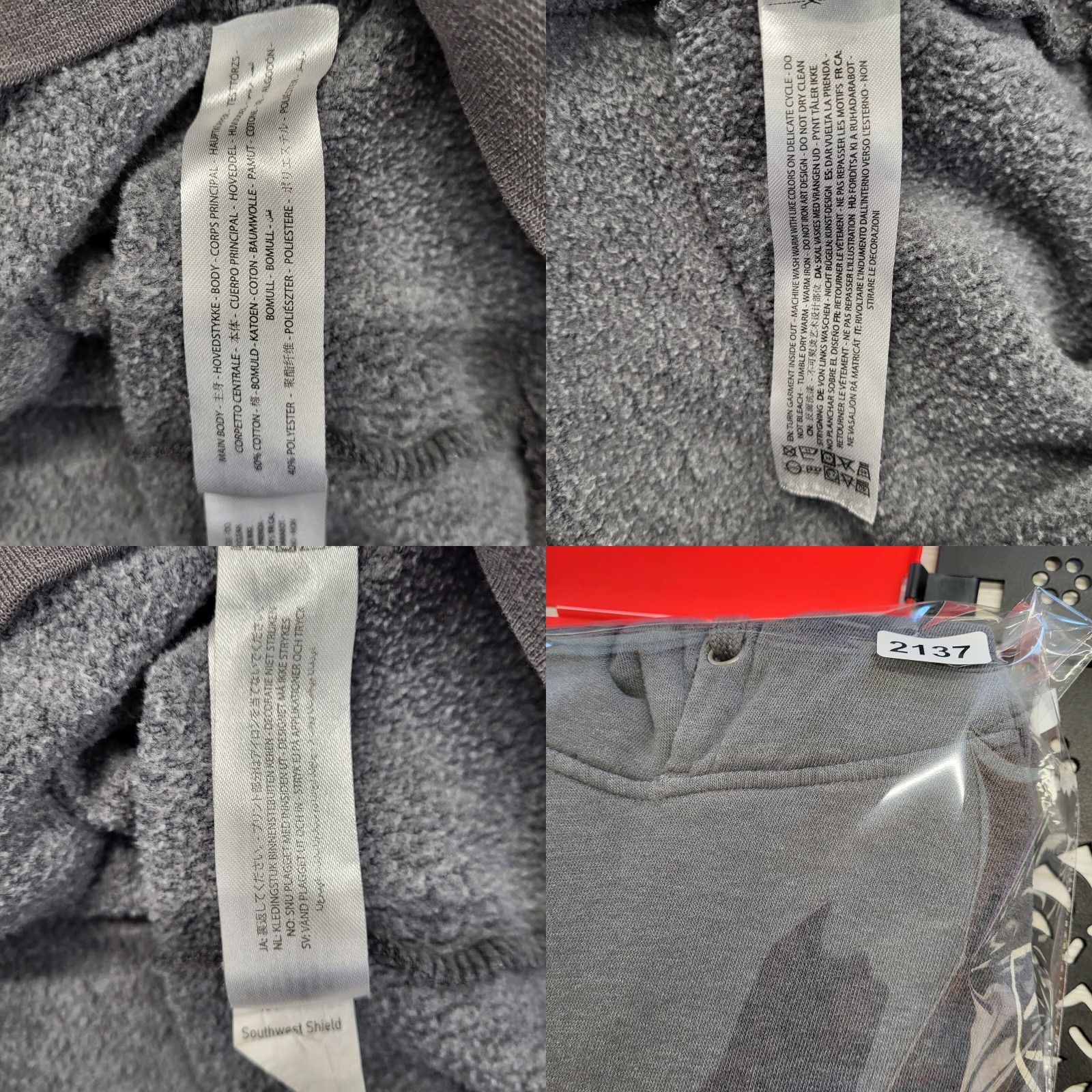 Ariat Ariat Hoodie Sweatshirt Mens Size L Grey Geometric Tree Cowboy Mountain Pullover Hooded Regular Fit Cotton Blend Crew Neck Size US L / EU 52-54 / 3 - 9 Thumbnail