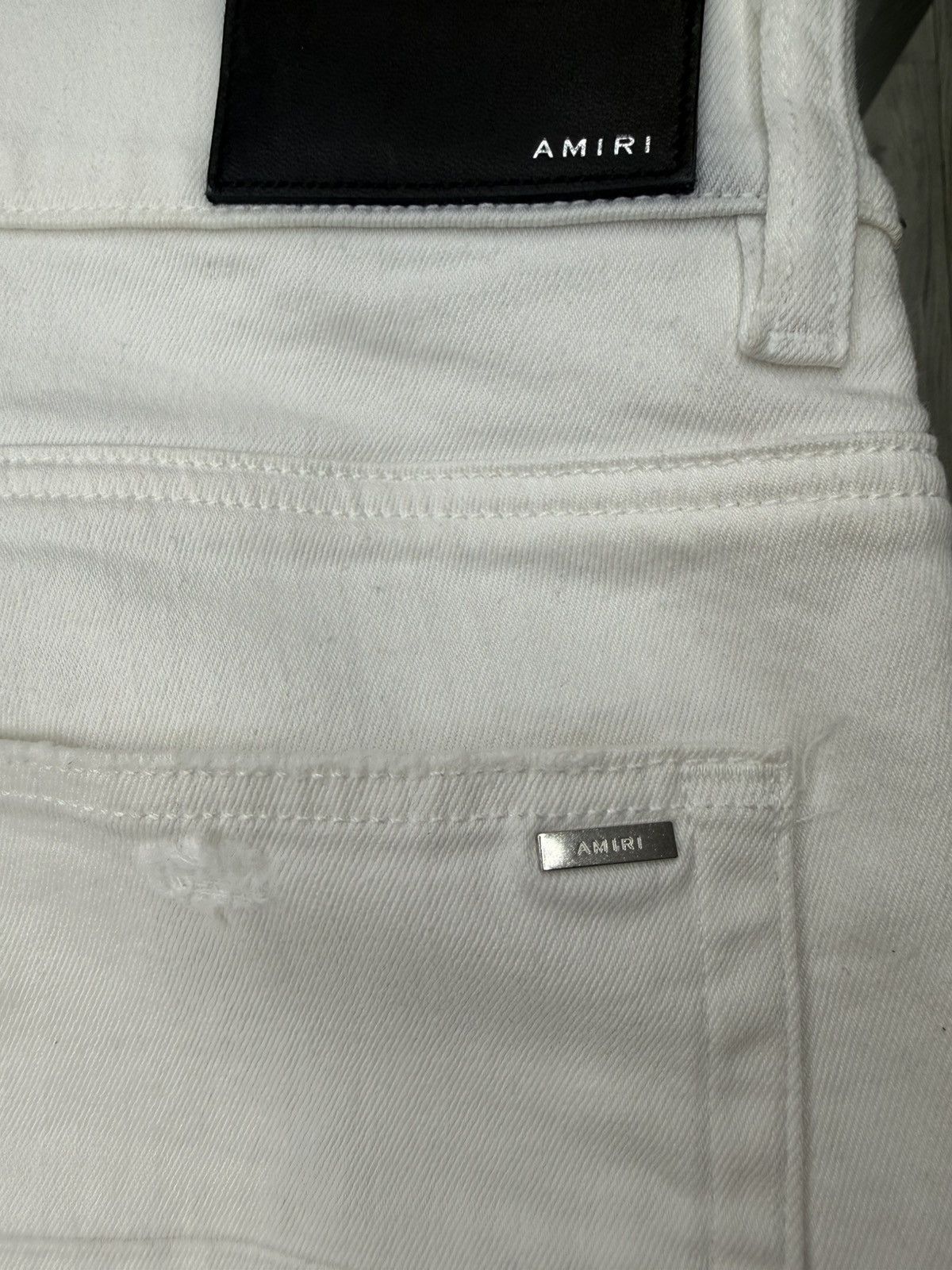 Amiri Amiri MX1 - Distressed Detailing (White) Size US 34 / EU 50 - 4 Thumbnail