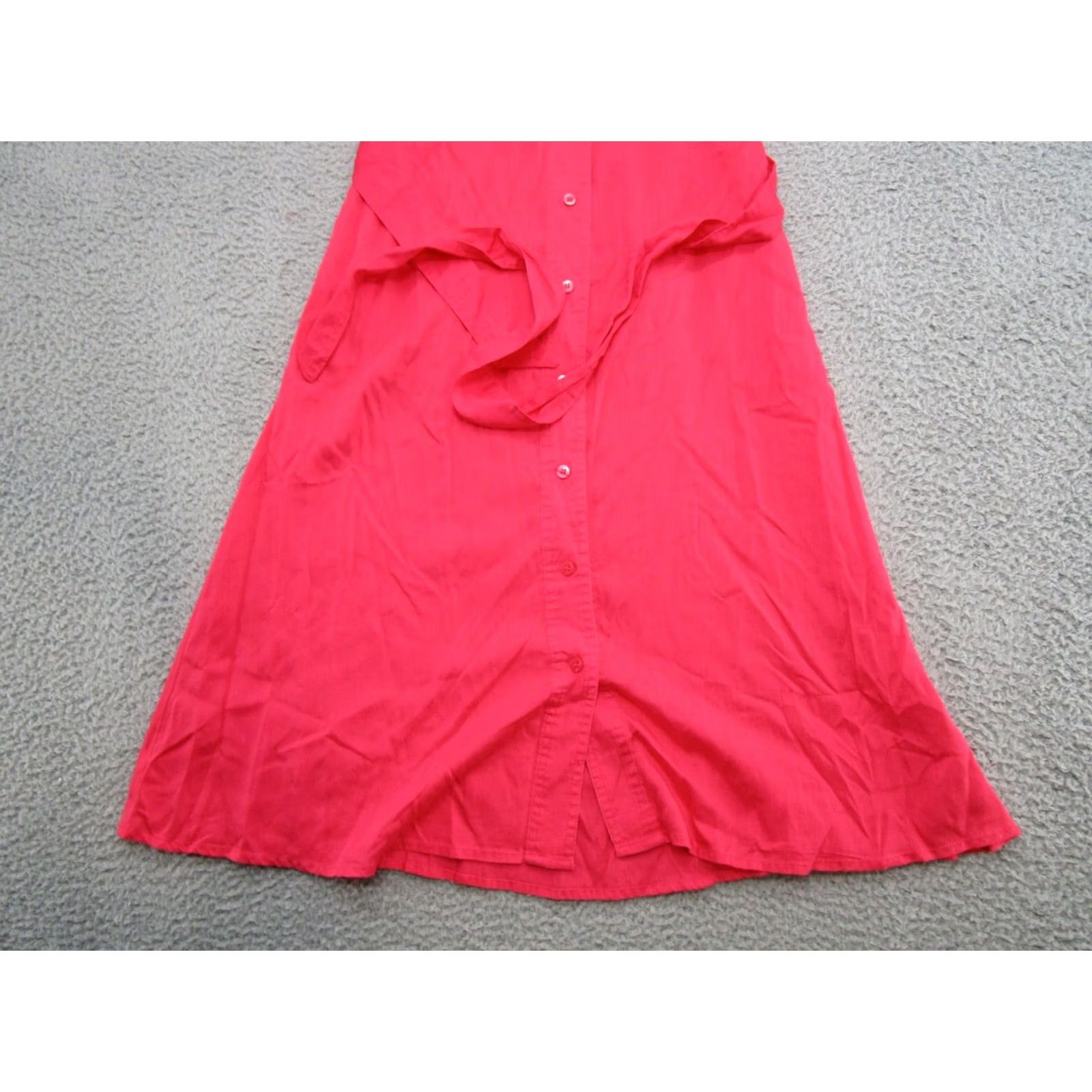 Liz Claiborne Liz Claiborne Shirt Dress Pink 6P Petite Lyocell Tencel Blend Short Sleeve Floral Button Front Midi Womens Size M / US 6-8 / IT 42-44 - 2 Thumbnail