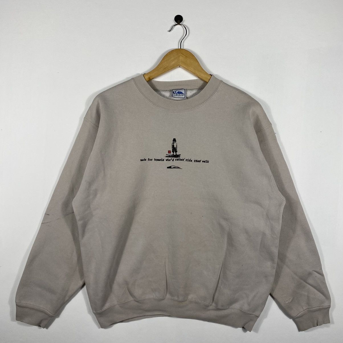 Quiksilver Vintage 90's QUIKSILVER Skate Graphic Crewneck Sweatshirt Size US L / EU 52-54 / 3 - 3 Thumbnail
