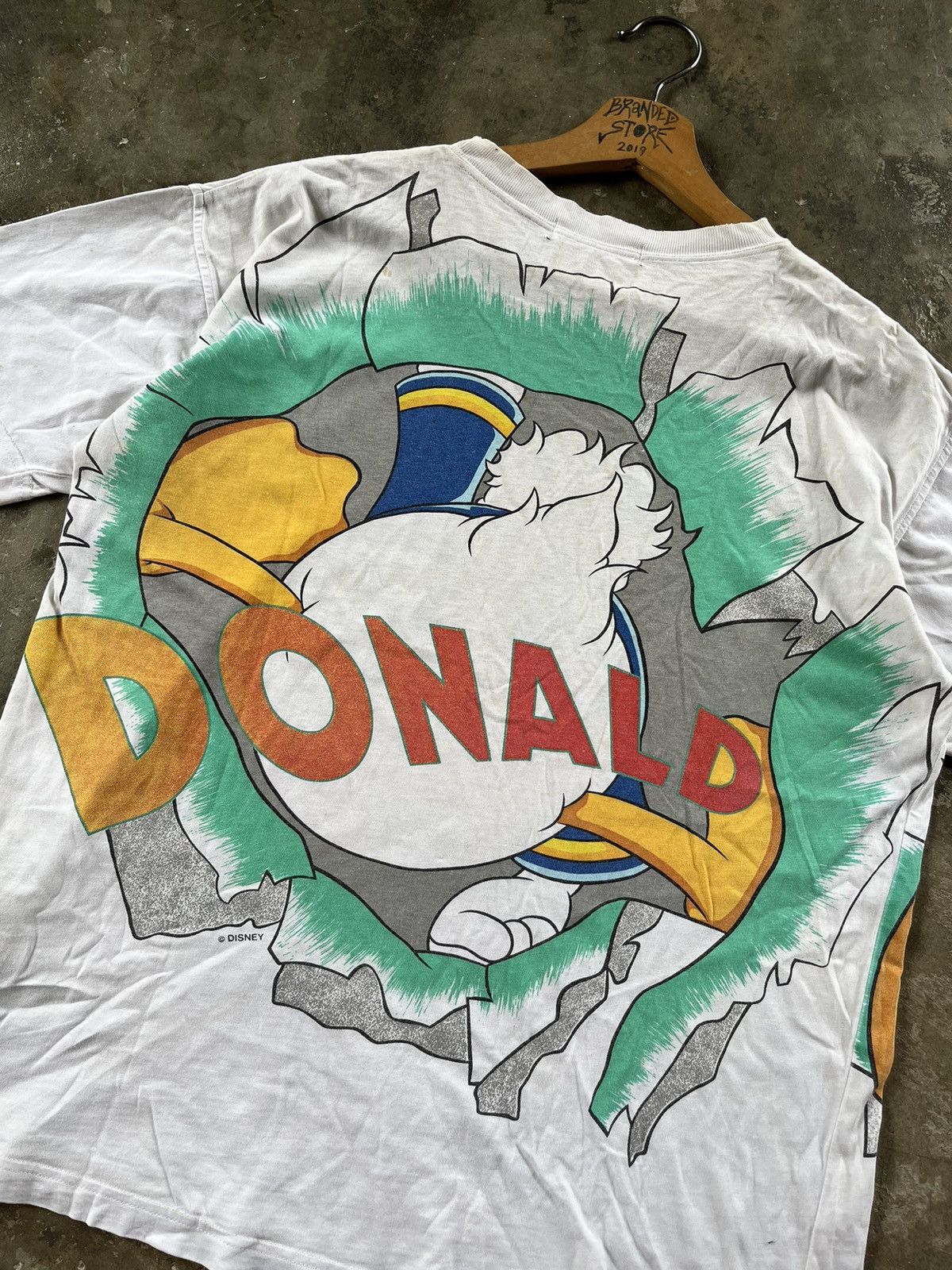 Cartoon Network × Disney × Vintage 🔥RARE🔥Vintage Donald Duck Mirror Print OVP 90s Tees Size US M / EU 48-50 / 2 - 8 Thumbnail