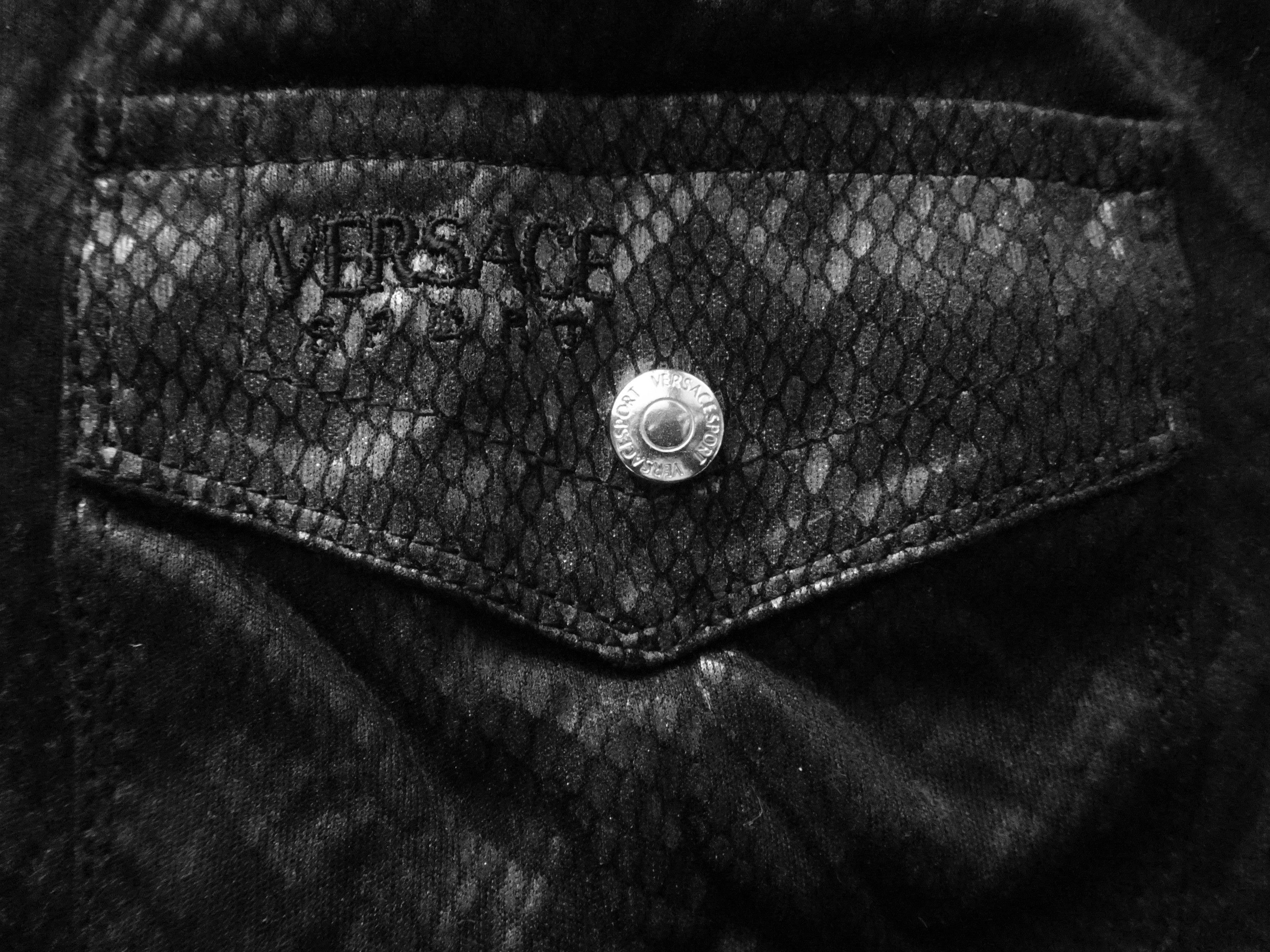 Versace VESRACE SPORT SHINY SNAKESKIN PRINT SHIRT Size S / US 4 / IT 40 - 5 Thumbnail
