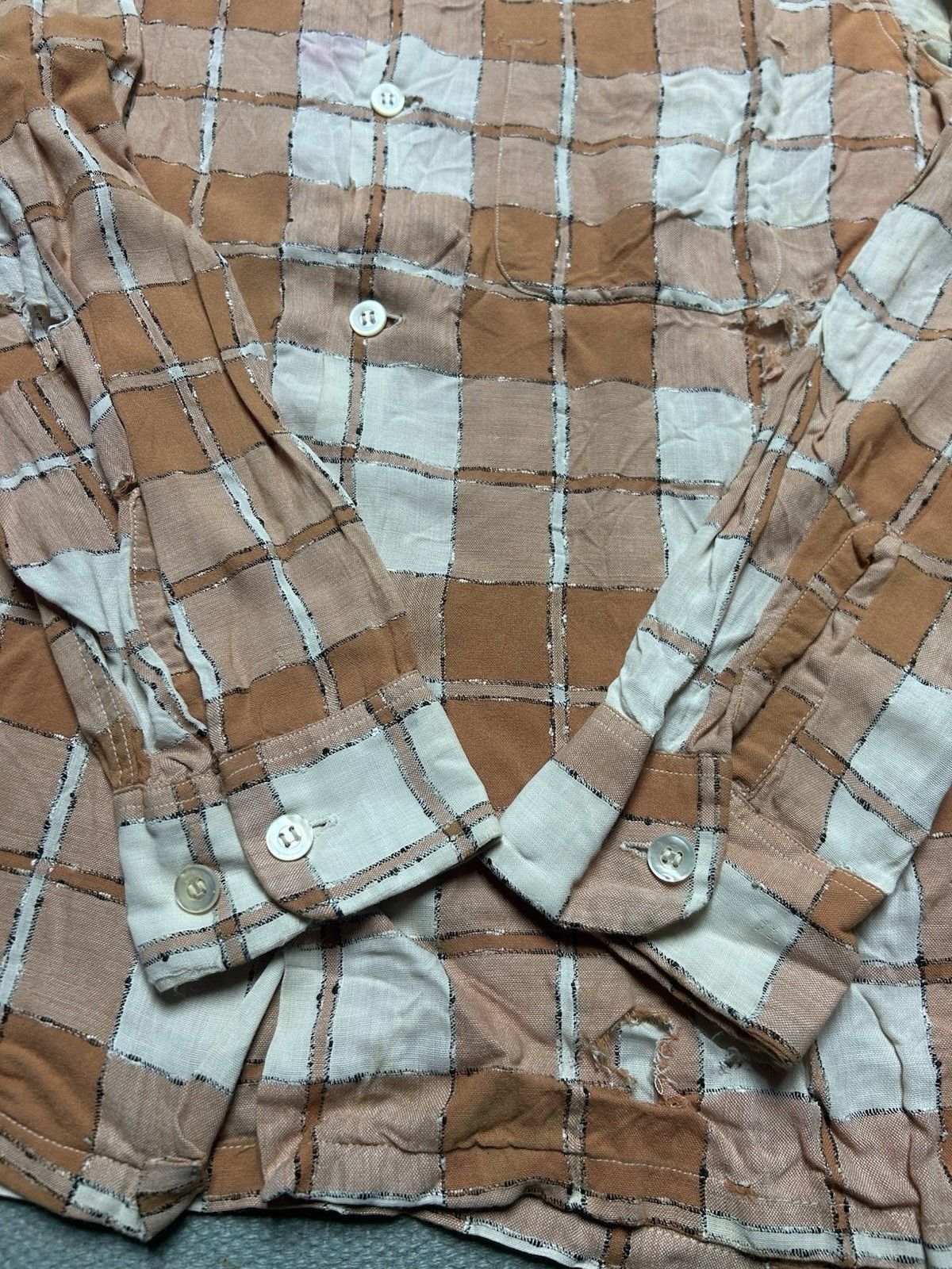 Vintage Vtg 50s Penney’s towncraft button shirt loop collar rayon M Size US M / EU 48-50 / 2 - 7 Thumbnail