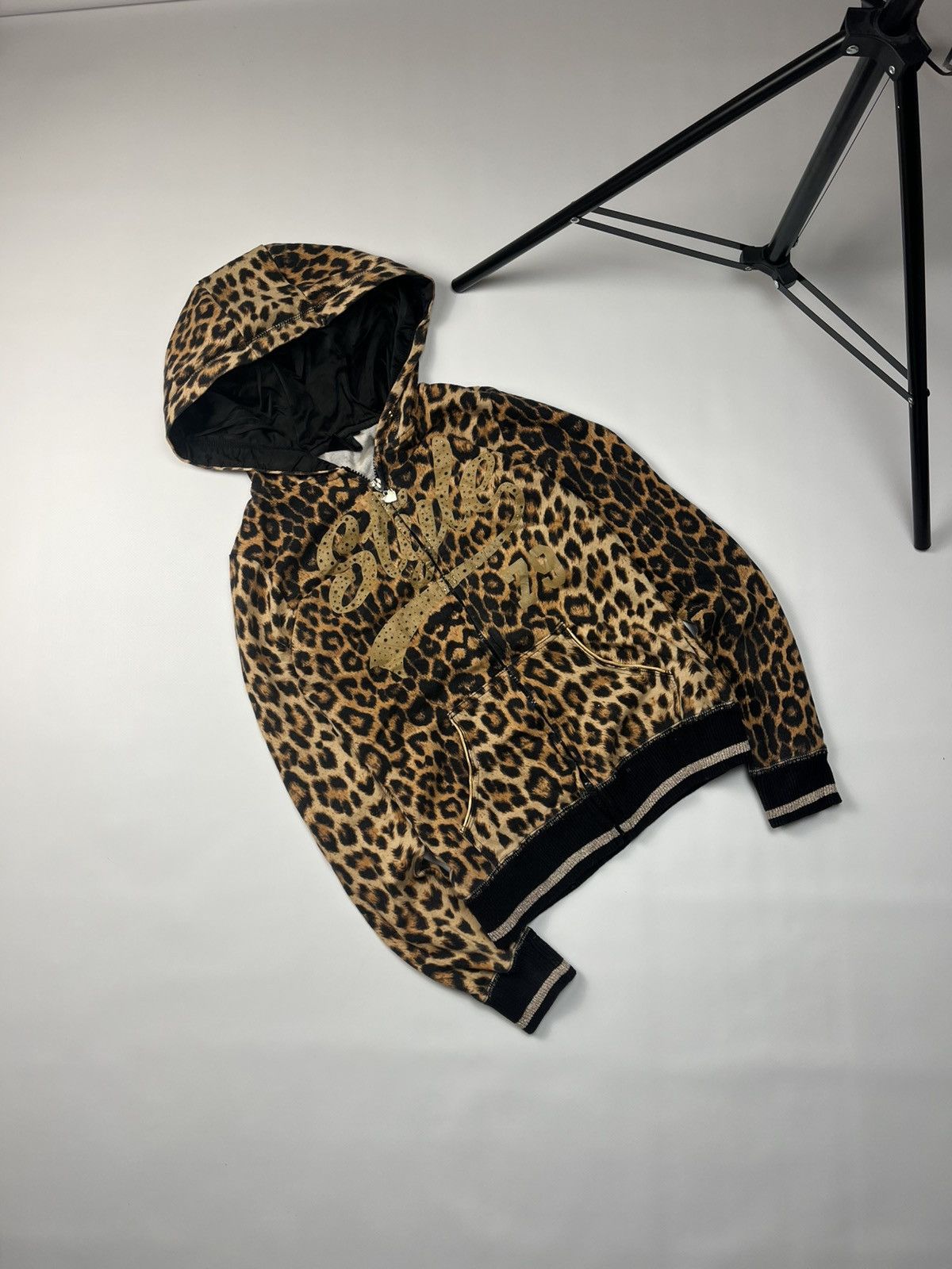 Vintage Y2K Leopard IfSixWasNine Lgb Style Fur Faux Hoodie