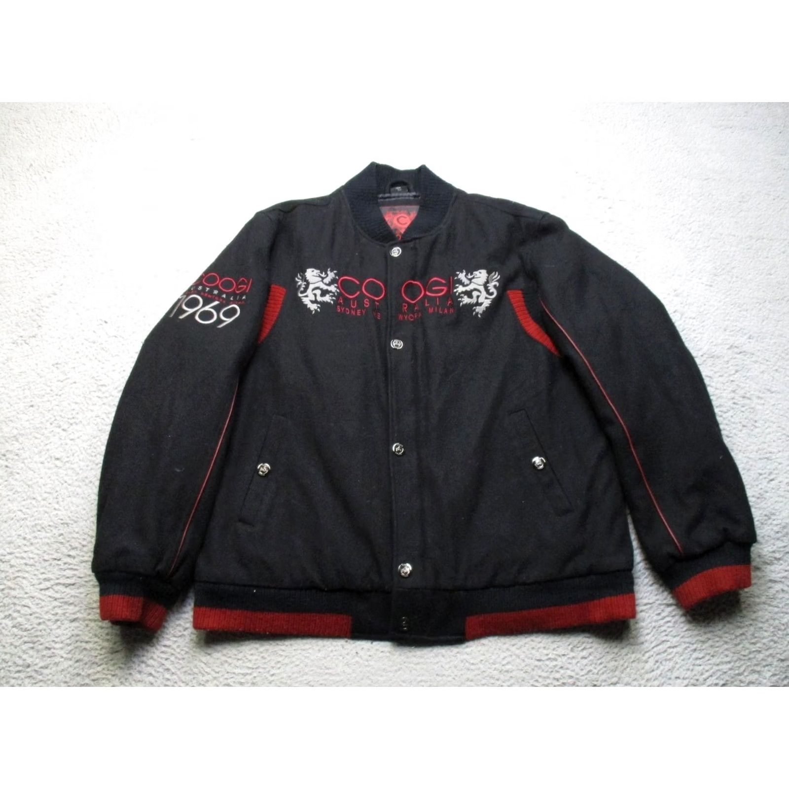 Coogi Coogi Australia Jacket Bomber Wool Black 2XL Mens 1969 Y2K Size US XXL / EU 58 / 5 - 2 Thumbnail