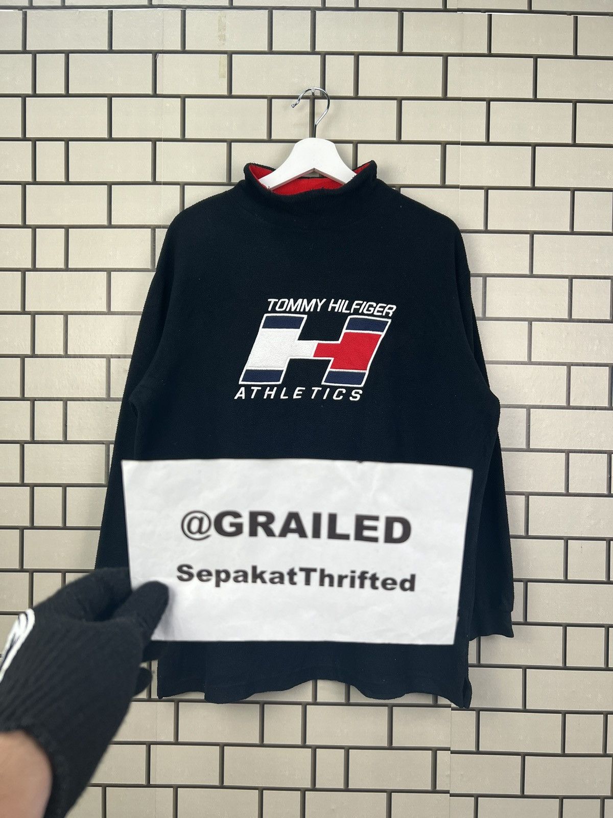 Tommy Hilfiger Tommy Hilfinger Athletic Spellout Logo Fleece Jacket Size US M / EU 48-50 / 2 - 14 Thumbnail