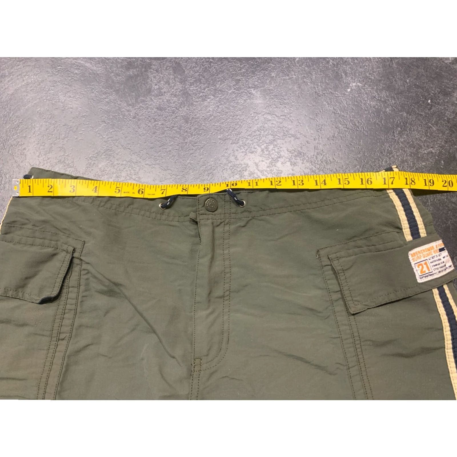 Abercrombie & Fitch Abercrombie & Fitch Womens Green Shorts Large L Size 36" / US 14 / IT 50 - 7 Thumbnail