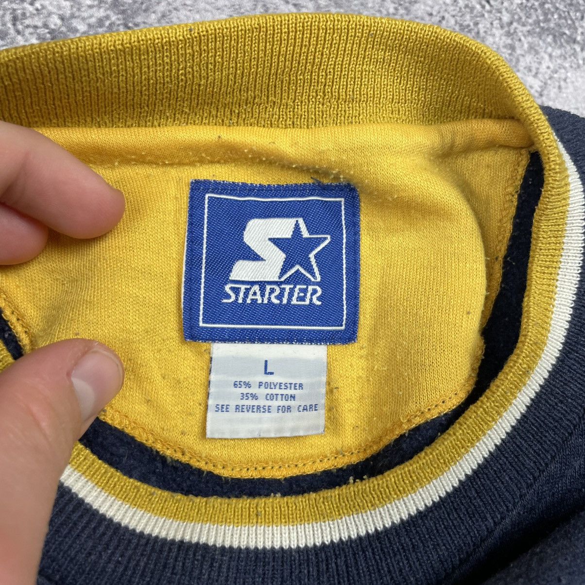 Starter Vintage Starter Michigan Wolverines Sweatshirt Rare 90s Size US L / EU 52-54 / 3 - 4 Thumbnail