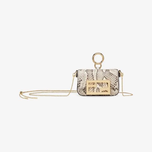 Fendi o1loc1c0824 Size: OS / Nano Baguette Charm in Beige Size ONE SIZE - 1 Preview