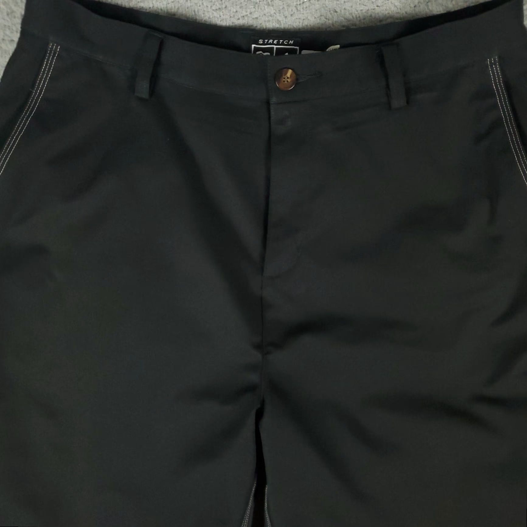 Adidas Adidas Chino Pants Mens 34x32 Black Flat Front Casual Golf Trousers Size US 34 / EU 50 - 2 Thumbnail
