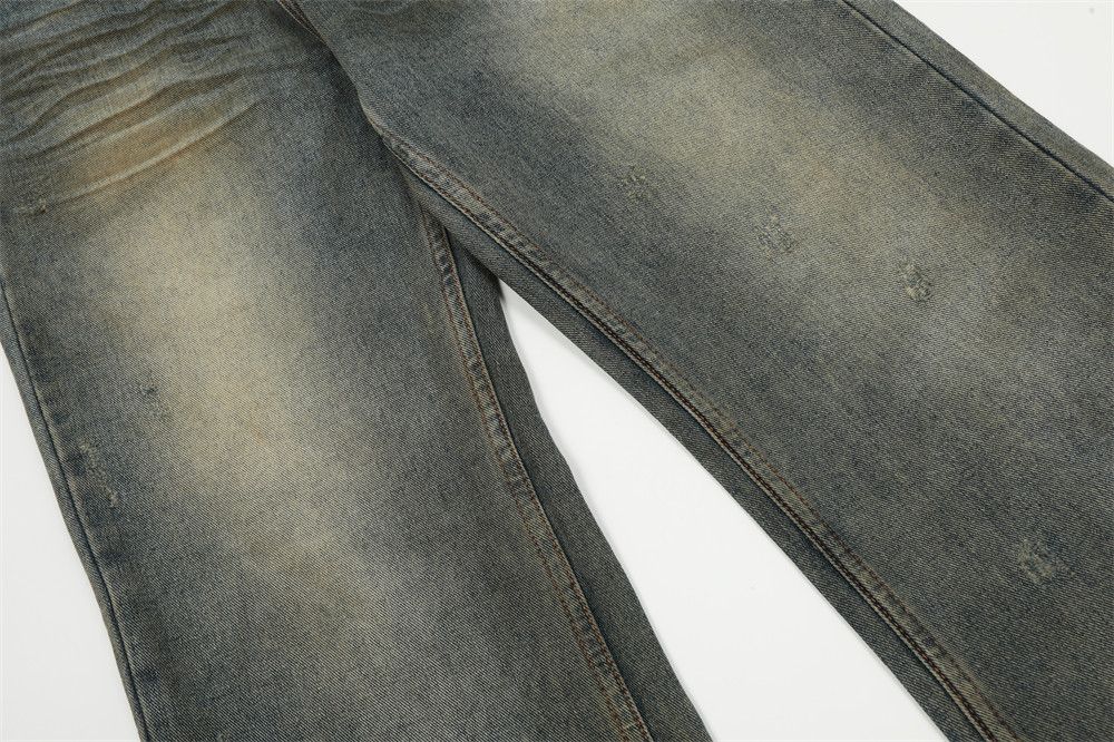 Japanese Brand × Jean Men's washed distressed loose ripped jeans Size US 33 - 7 Thumbnail