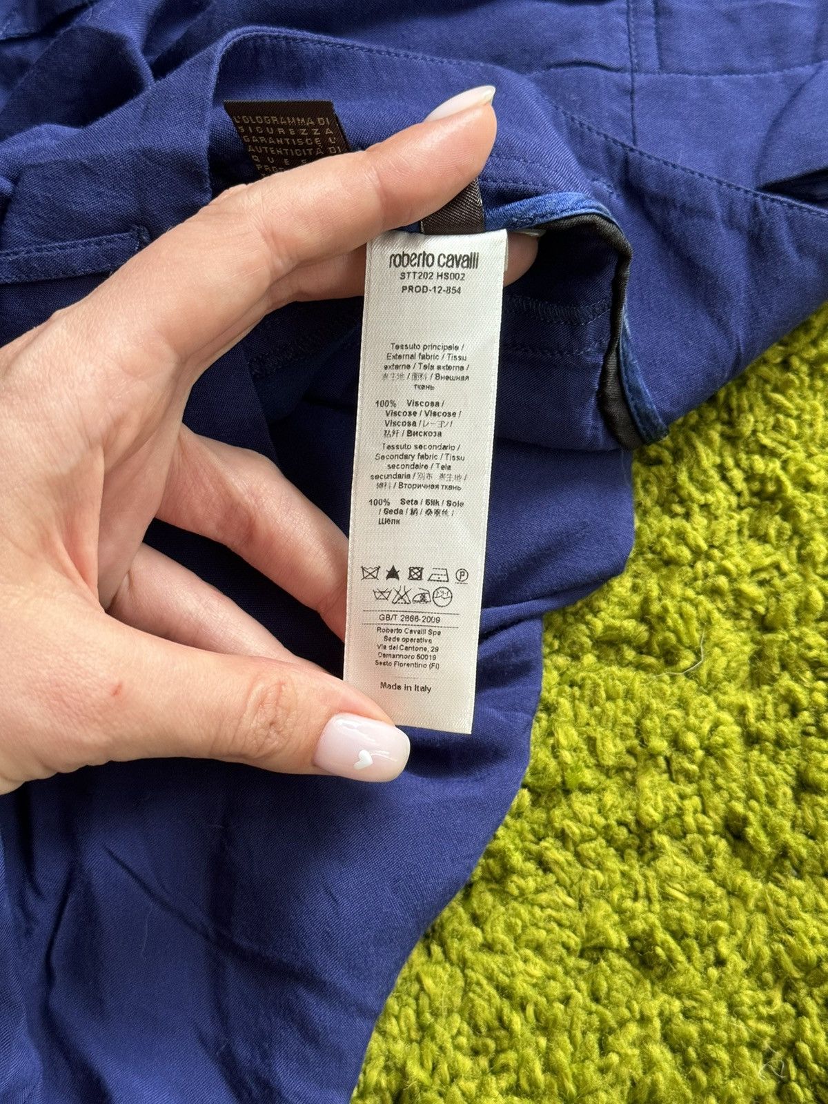 Designer × Just Cavalli × Roberto Cavalli Roberto Cavalli Italian minimalist blue pants Size 32" / US 10 / IT 46 - 7 Thumbnail