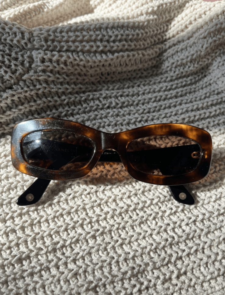 Chanel Chanel Sunglasses 5006 Rhinestone Logo Rimless Vintage Size ONE SIZE - 3 Thumbnail
