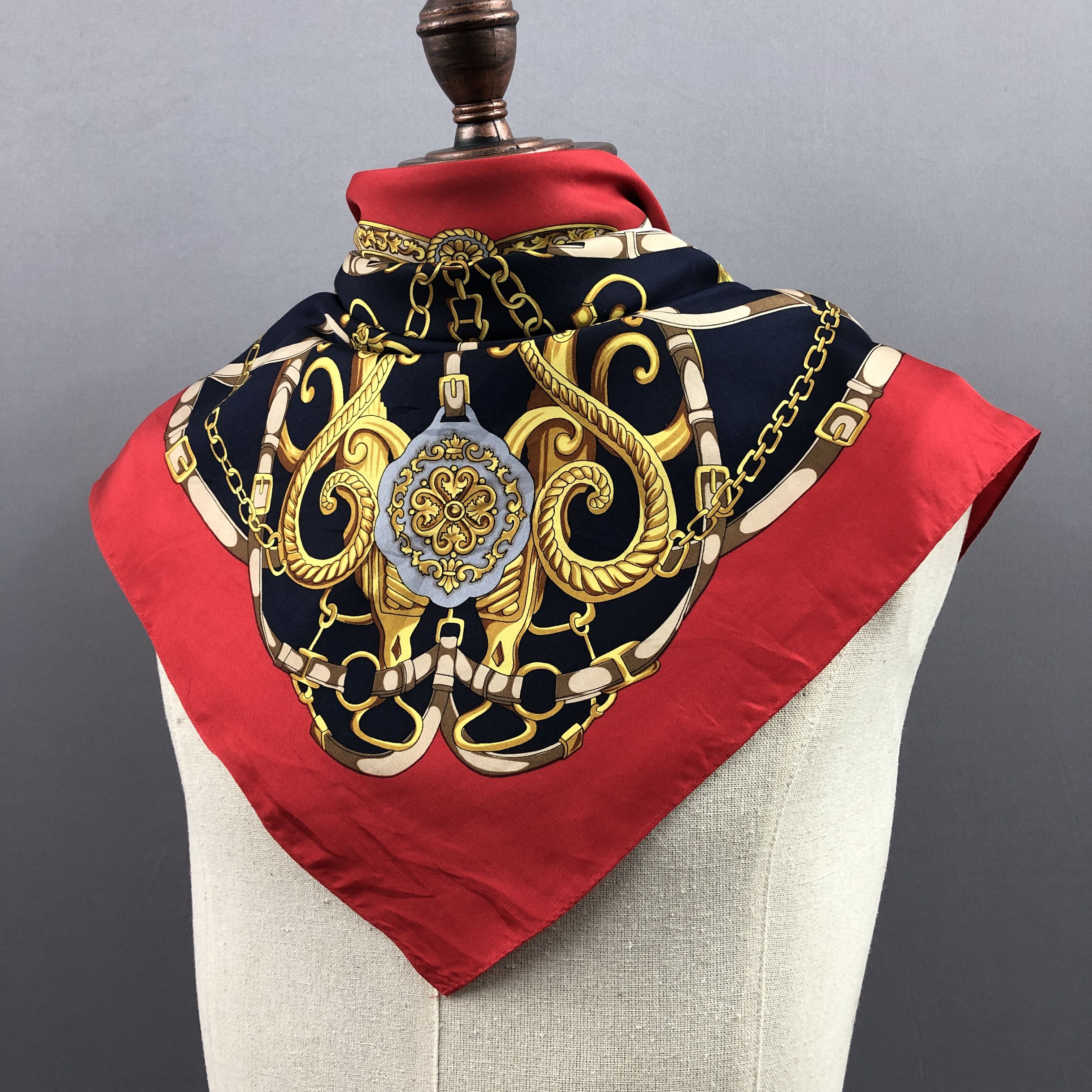 Other Vintage SILK Scarf Twill Stole Wraps Scarves Size ONE SIZE - 4 Thumbnail