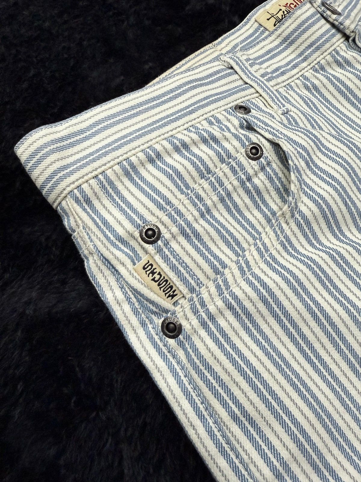 Stussy STUSSY STRIPE BIG OL' JEANS Size US 32 / EU 48 - 5 Thumbnail