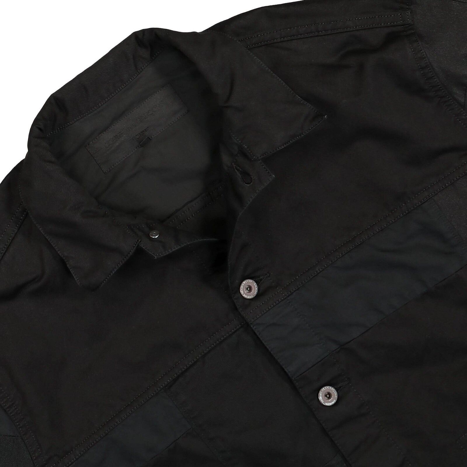 Comme des Garcons Homme Comme des Garçons Homme Dyed Patchwork Chore Jacket Black L Size US L / EU 52-54 / 3 - 3 Thumbnail