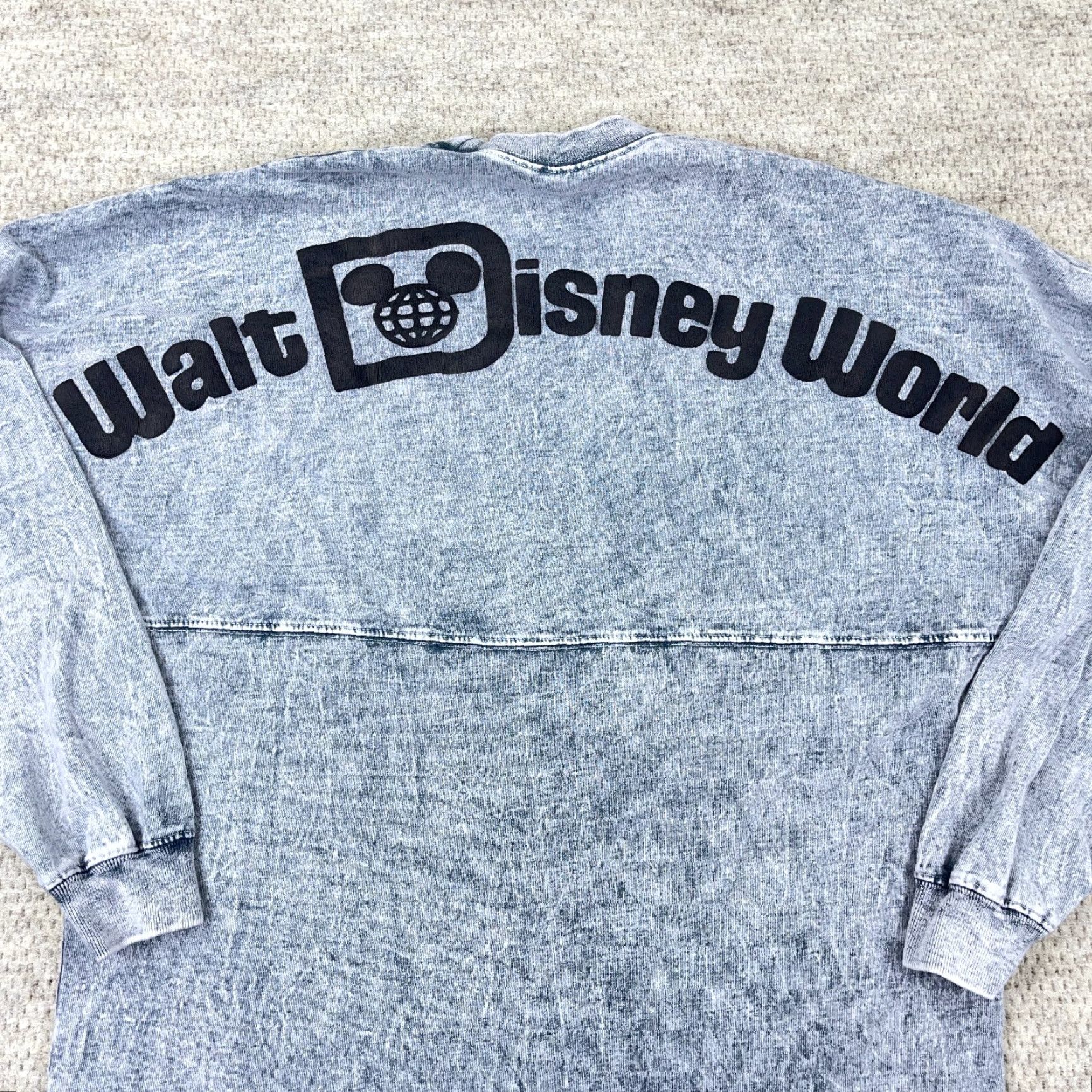 Disney Disney Spirit Jersey Shirt Womens S Blue Spell Out Disney World Sun Washed Size S / US 4 / IT 40 - 3 Thumbnail