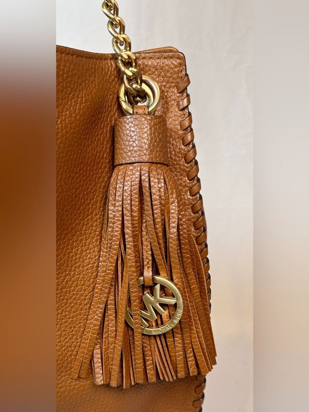 Michael Kors Michael Kors Acorn Brown Leather Whipped Chelsea Tote Bag Size ONE SIZE - 2 Thumbnail