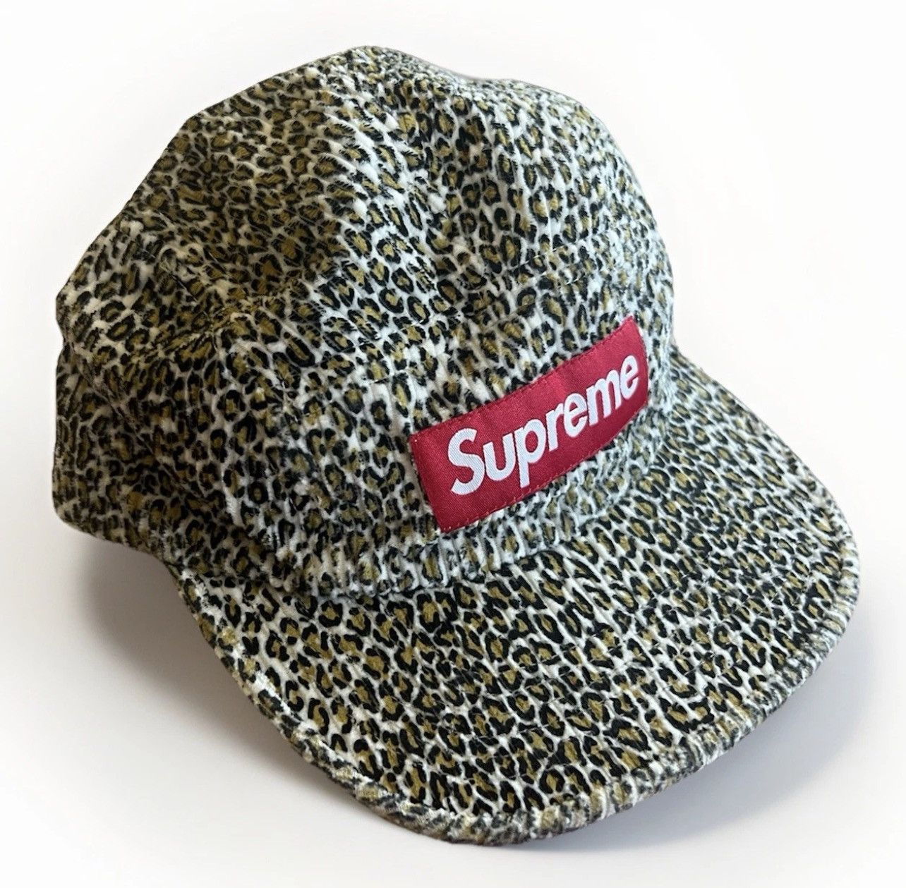 Supreme Leopard Hat NEW Supreme Corduroy Camp Cap Leopard (FW25