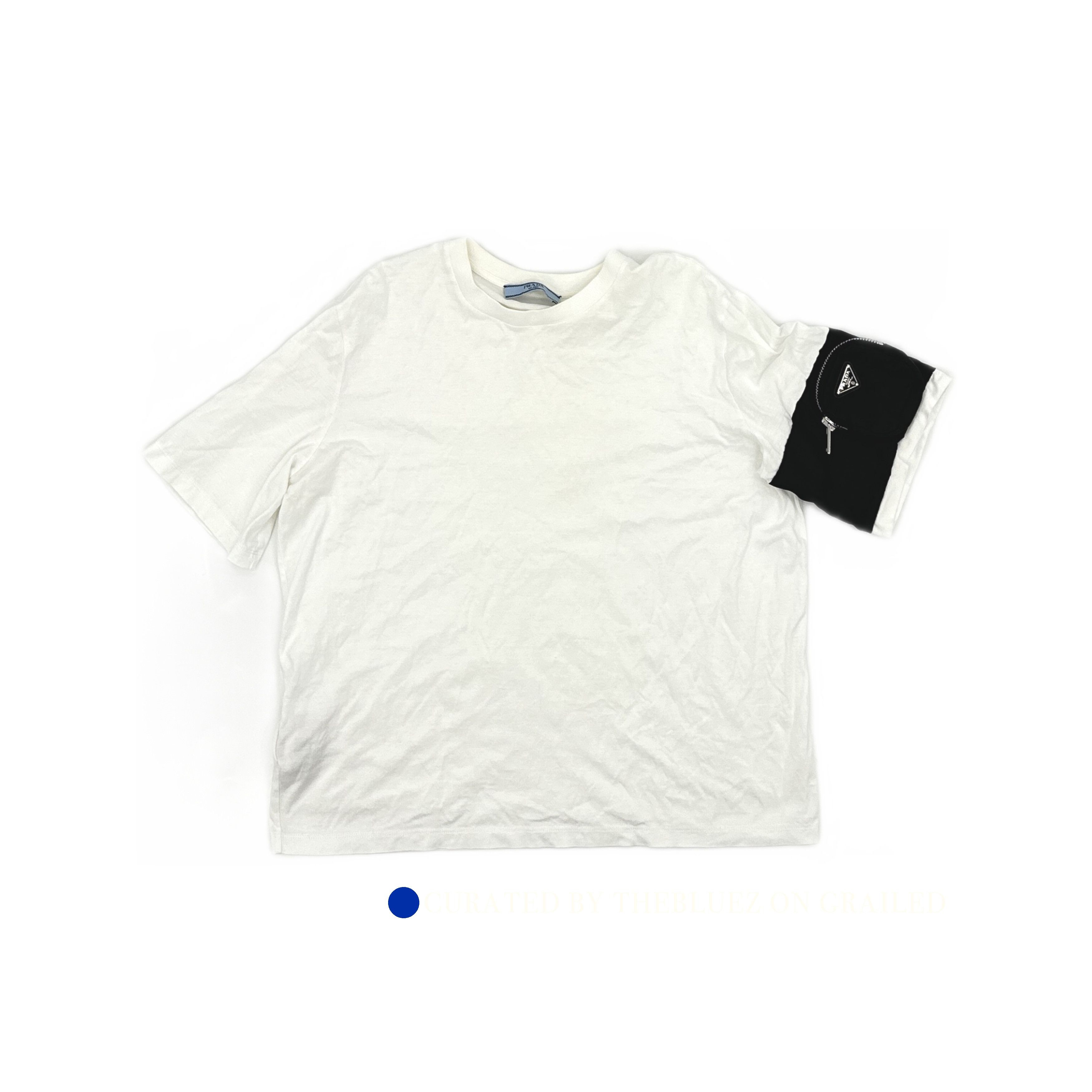 Prada Minimalist Logo Short Sleeve Tee Size US L / EU 52-54 / 3 - 1 Thumbnail