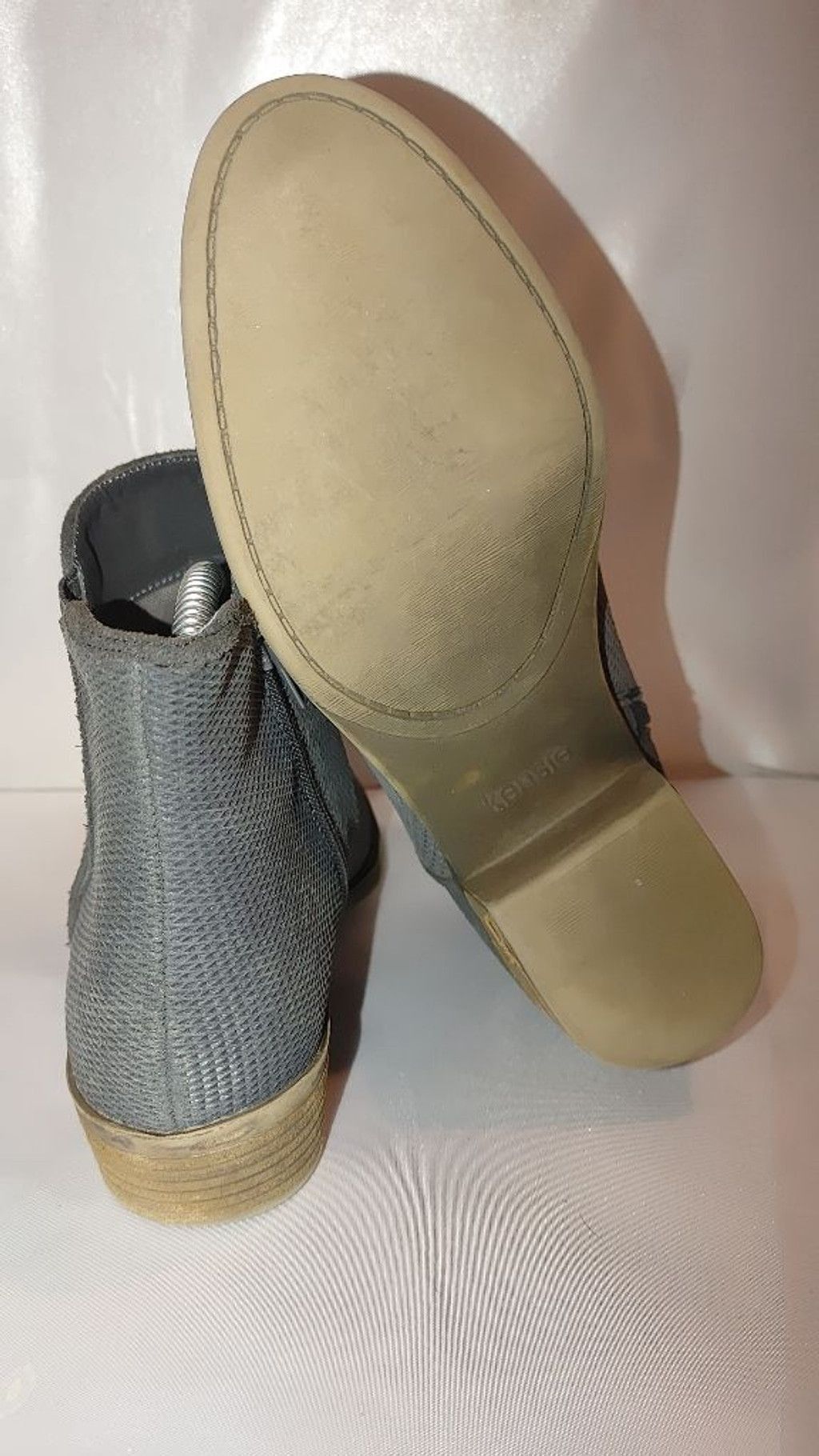 The Unbranded Brand Kensie Gerona Perforated Suede Ankle Bootie Suede Size 8M Size US 8 / IT 38 - 7 Thumbnail