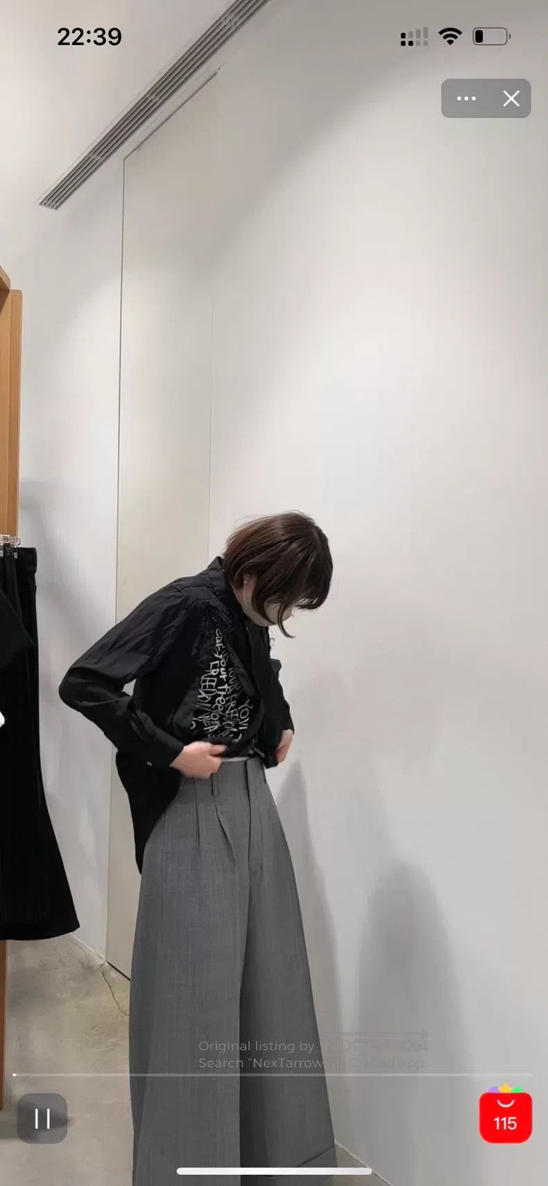 Comme des Garcons Comme des Garcons size S Wool straight-leg pants Size 23" - 4 Thumbnail