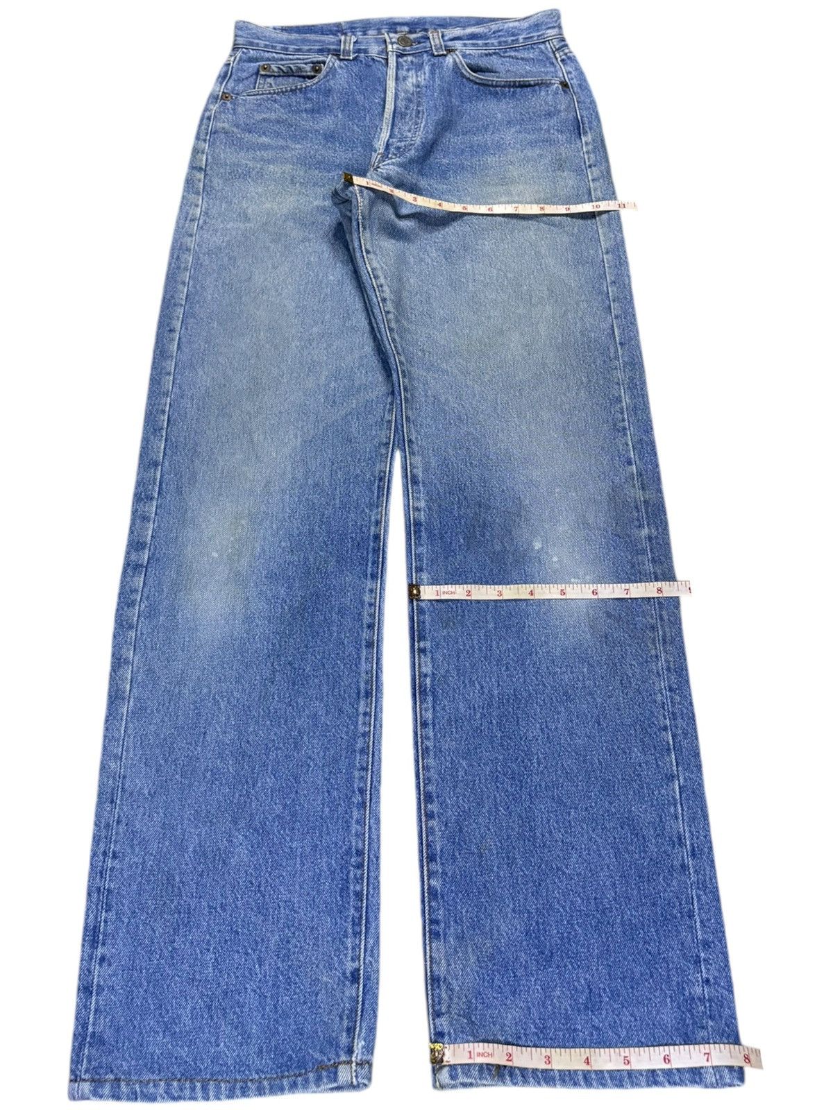 Levi's Vintage 80s Levis 501 Blue Wash Distressed Loose Jeans Size US 28 / EU 44 - 14 Thumbnail