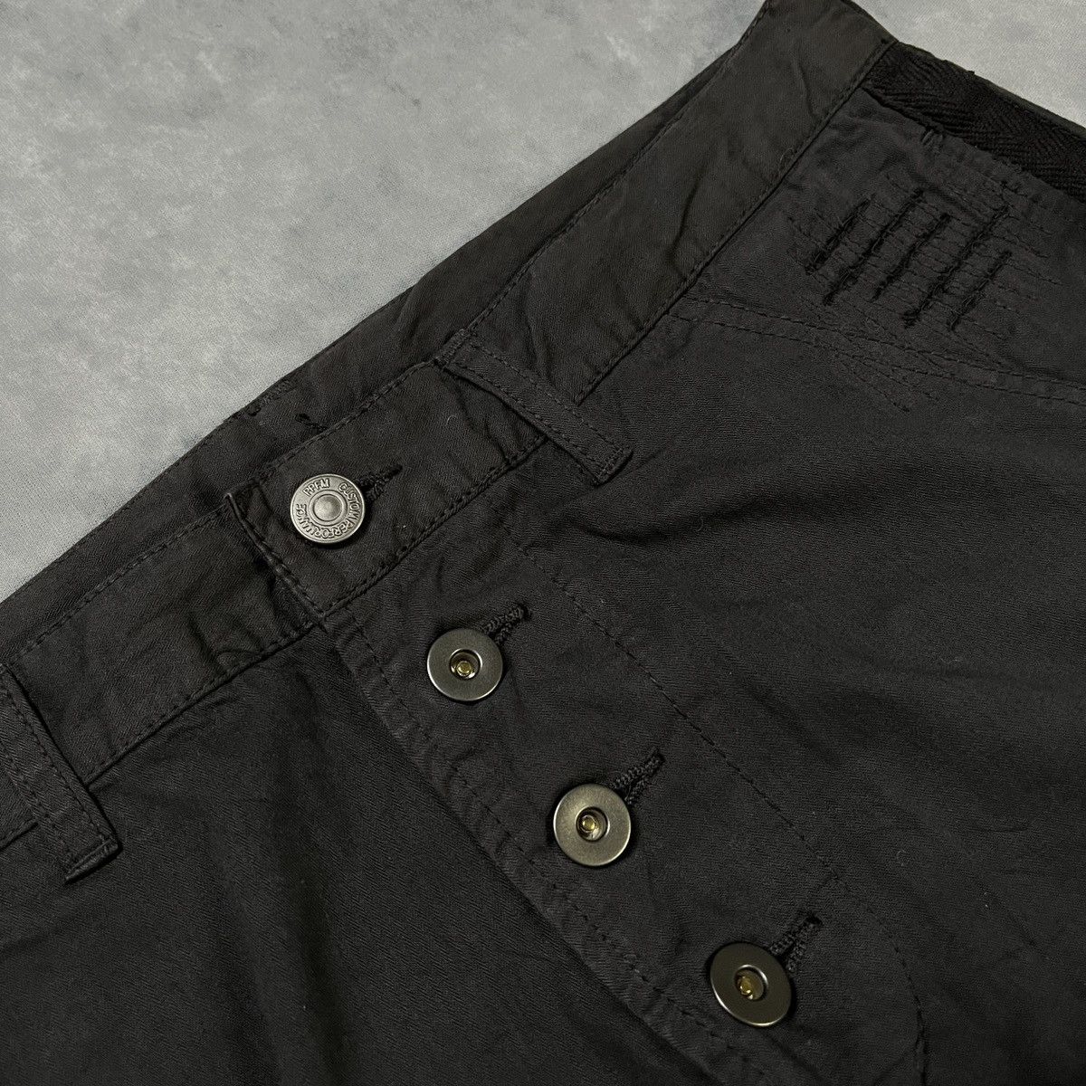 PPFM PPFM JAPANESE ARCHIVE DISTRESSED BUTTON FLY PANTS GRUNGE Y2K Size US 32 / EU 48 - 3 Thumbnail