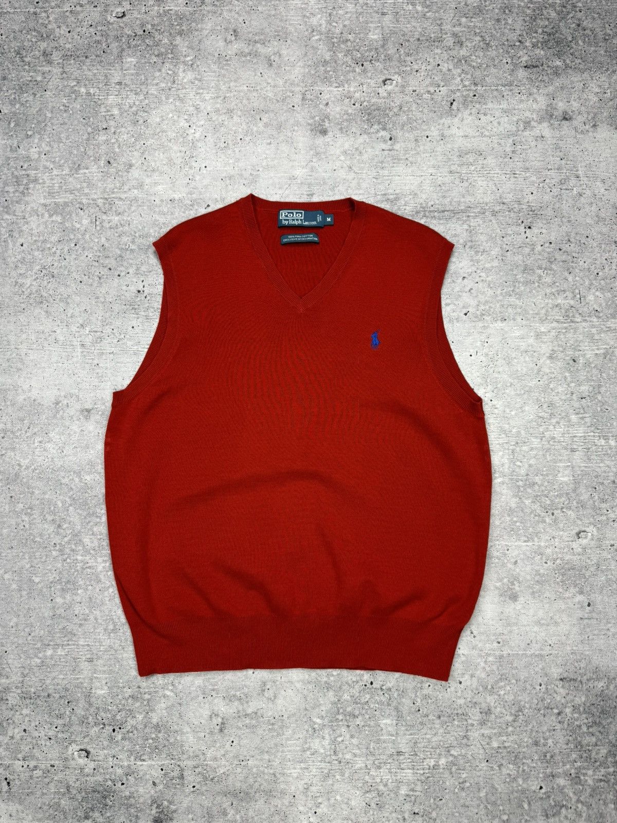 Designer × Polo Ralph Lauren × Vintage Vintage Polo Ralph Lauren 90’s Y2K Style Red Sleeveless Vest Size US M / EU 48-50 / 2 - 1 Thumbnail