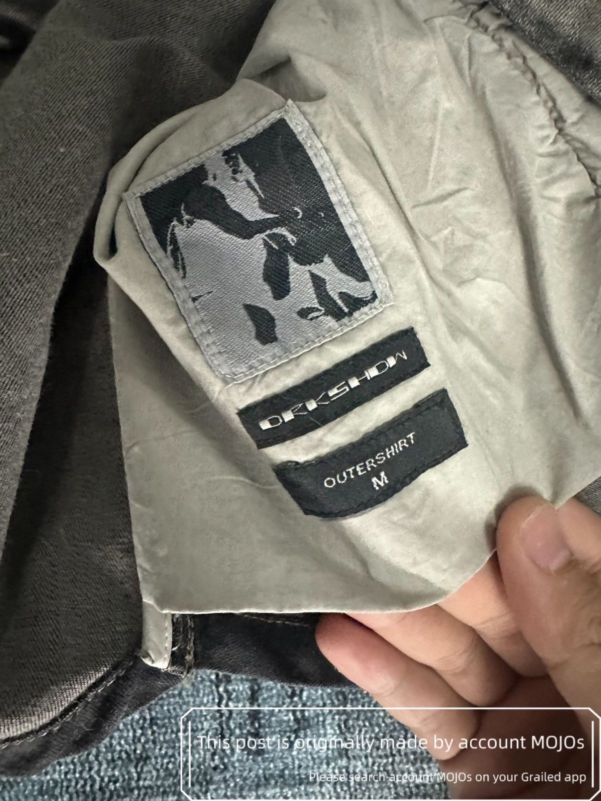 Rick Owens SzM Rick Owens Drkshdw Denim Patch Joint Stitch Jacket mojos Size US M / EU 48-50 / 2 - 8 Thumbnail