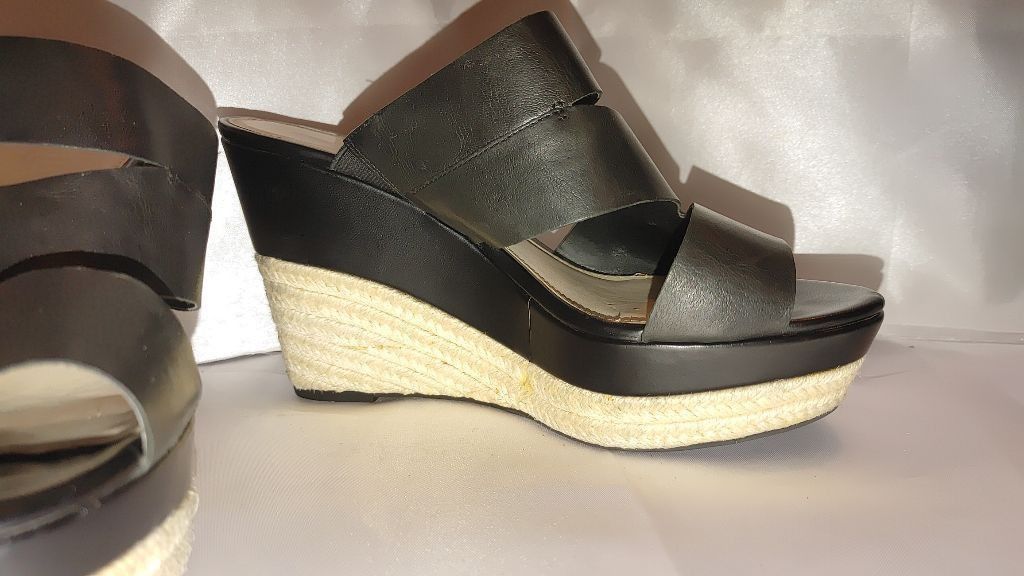 The Unbranded Brand Franco Sarto Miss Karter Leather Wedge Heel Size 9 Size US 9 / IT 39 - 6 Thumbnail