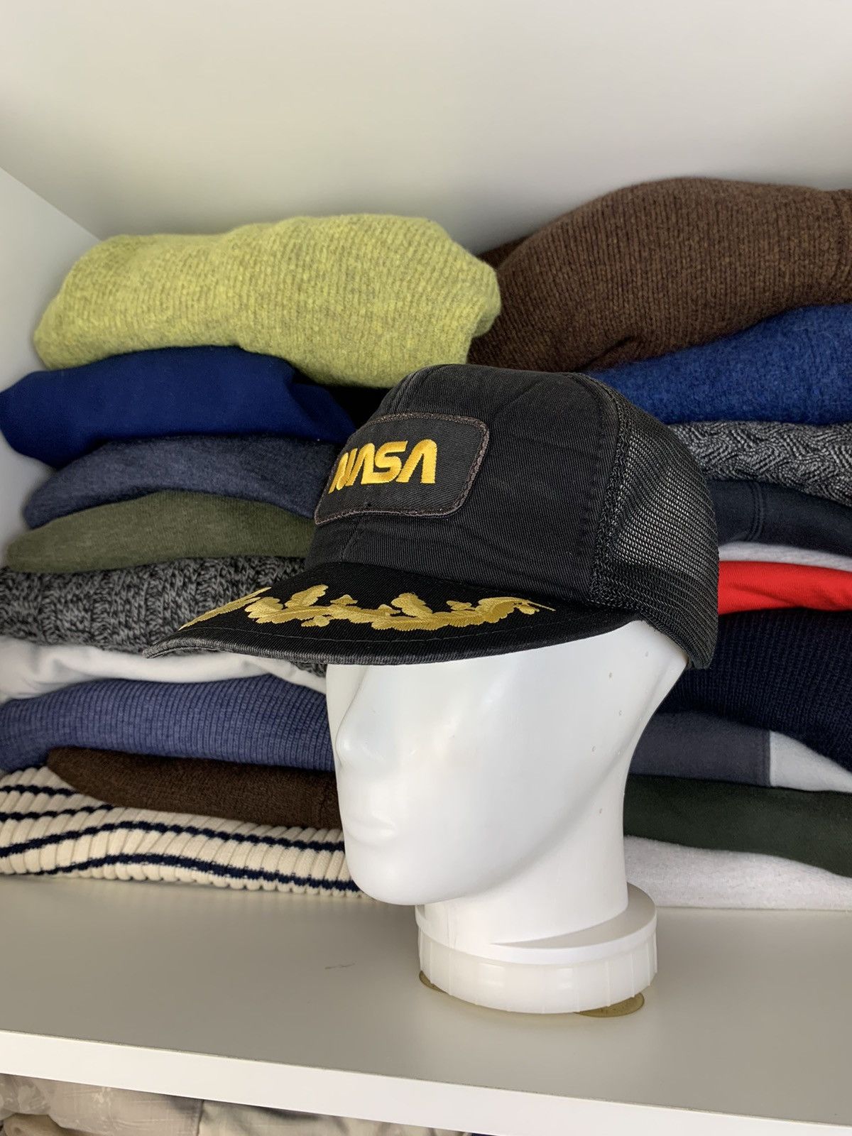NASA × Vintage Vintage NASA Mesh Cap Hat Size ONE SIZE - 6 Thumbnail
