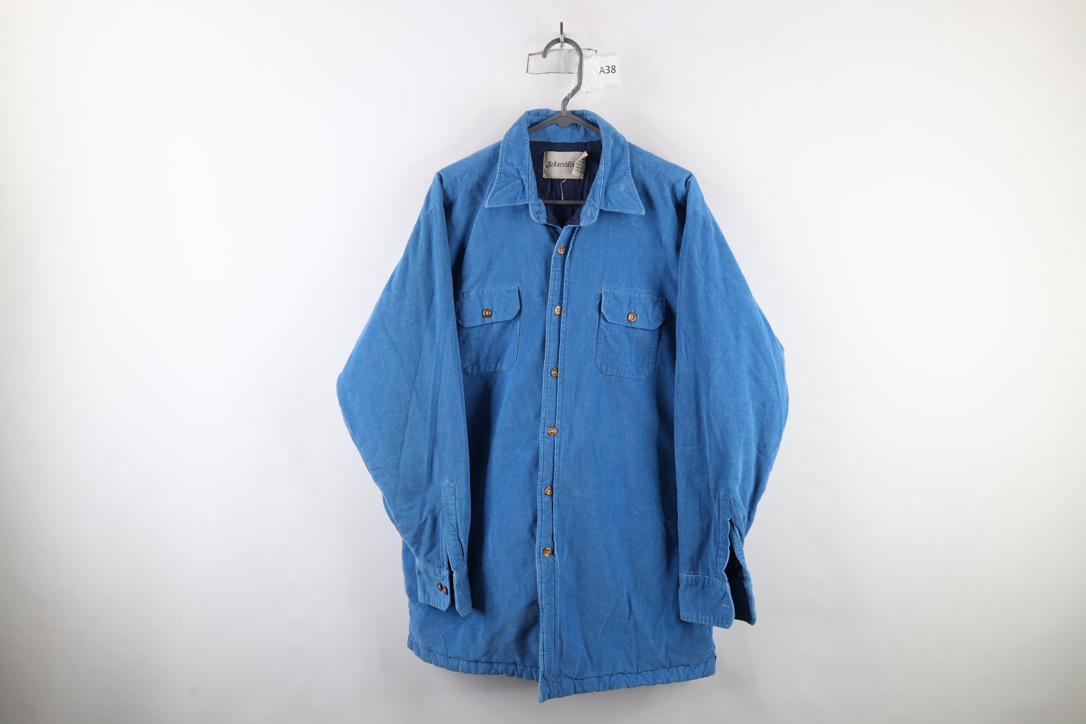 Vintage Vintage 70s Streetwear Corduroy Shirt Jacket Jac Shirt Size US XL / EU 56 / 4 - 1 Thumbnail
