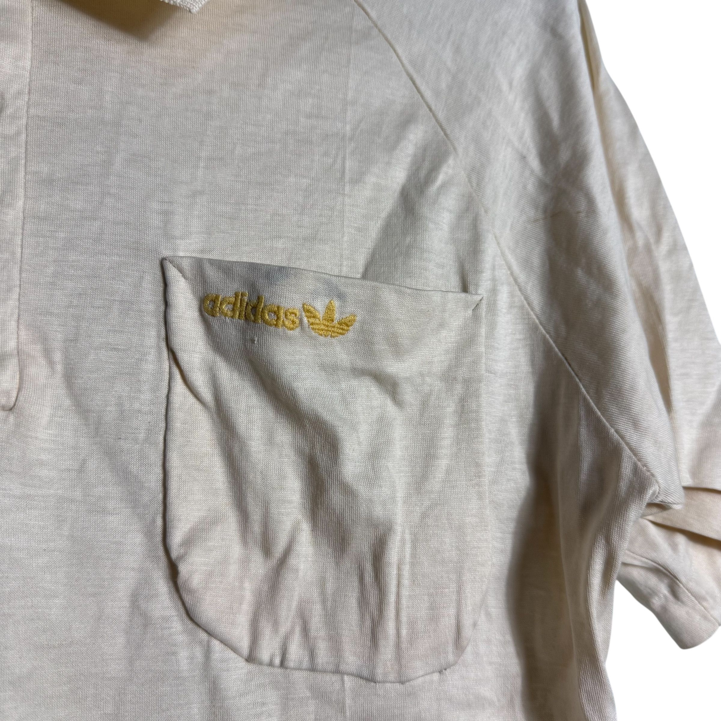 Adidas 🔥RARE🔥Vintage Adidas Single Pocket Polo Shirt Single Stich Size US M / EU 48-50 / 2 - 3 Thumbnail