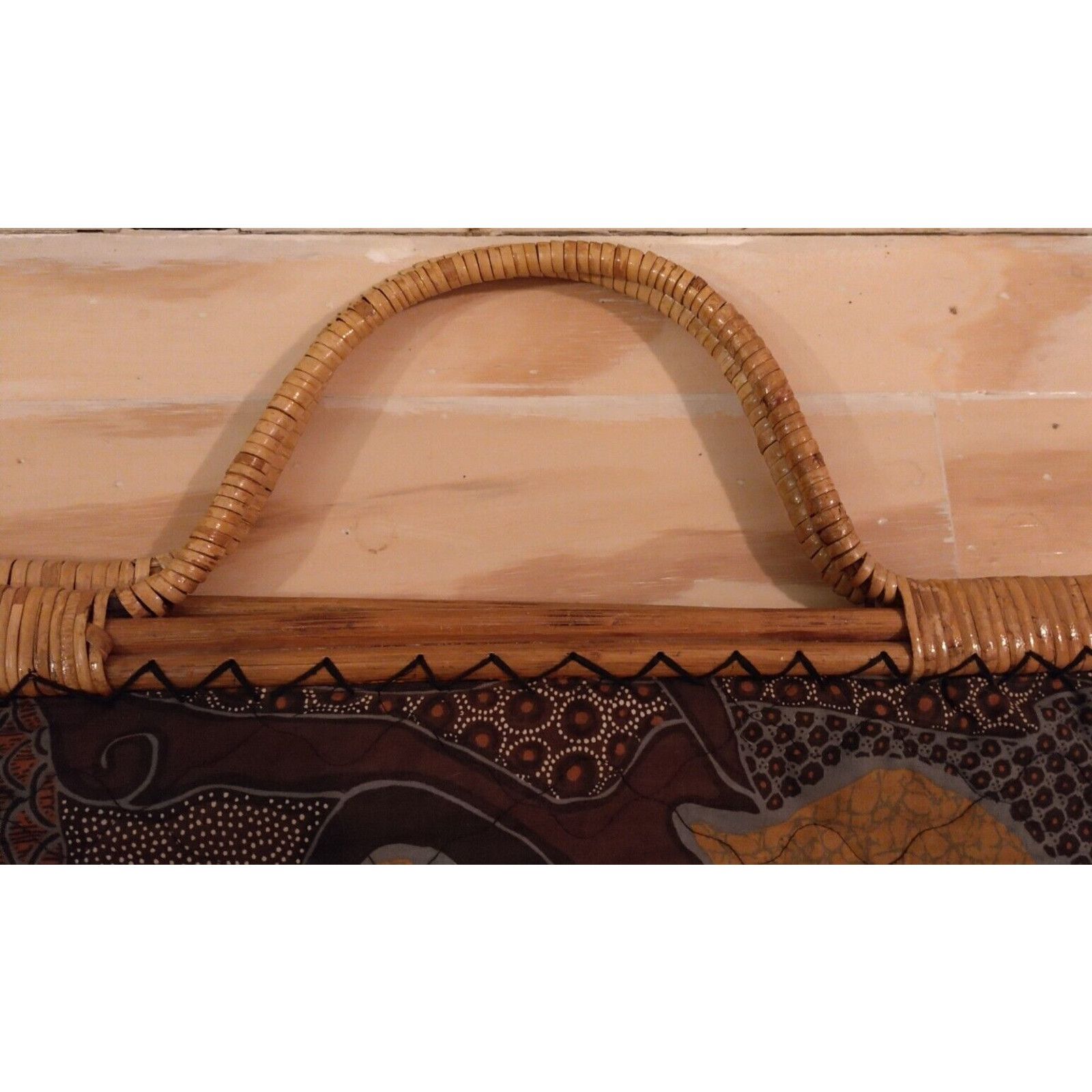 Other Philippine Quilted African Safari Knitting Bag 13x20 Bamboo Size ONE SIZE - 5 Thumbnail