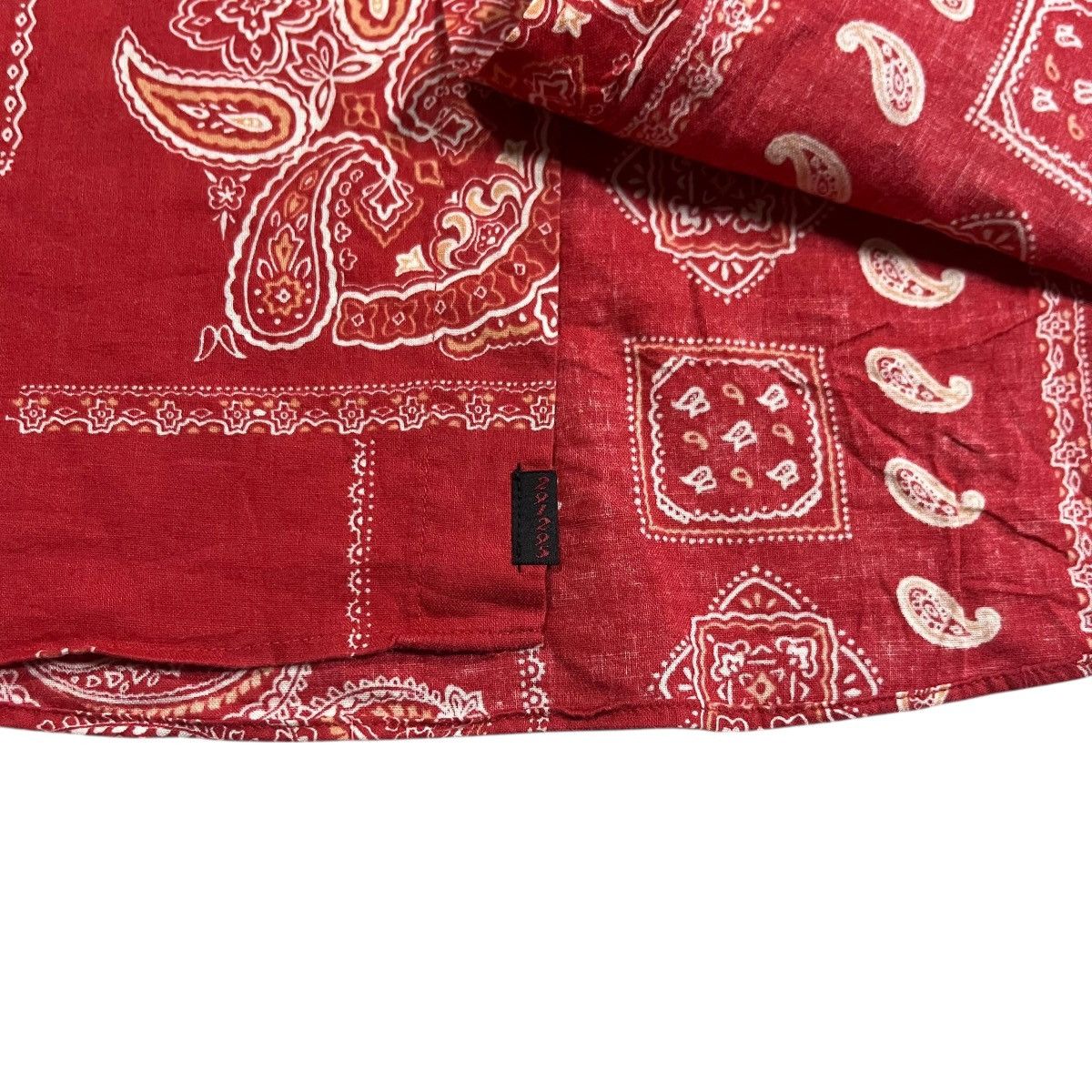 291295=Homme 291295=Homme Button Up Shirt Paisley Printed Size US M / EU 48-50 / 2 - 5 Thumbnail
