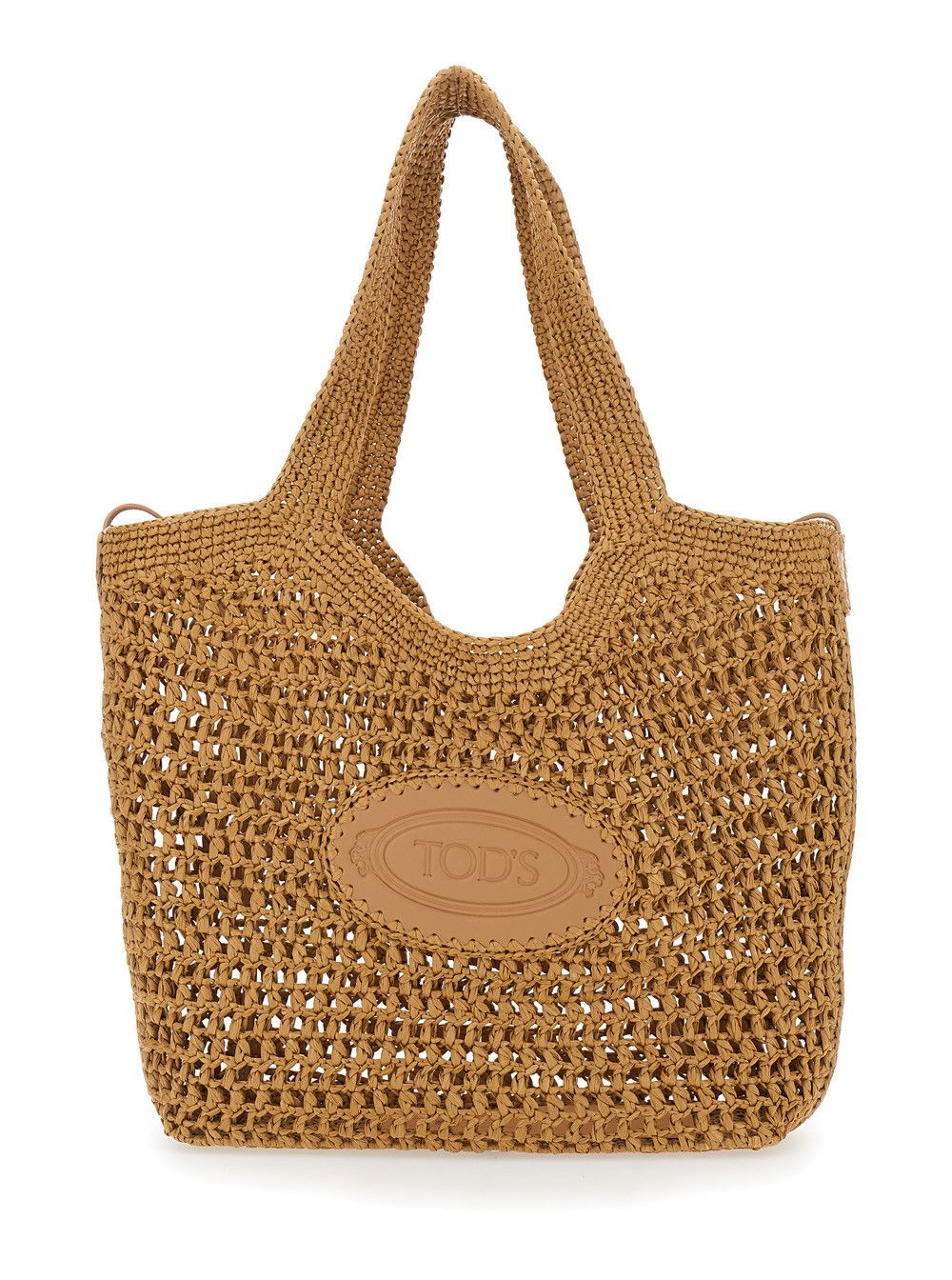 Tod's Raffia Shopper Beige Viscose Bag for Women Size ONE SIZE - 1 Thumbnail
