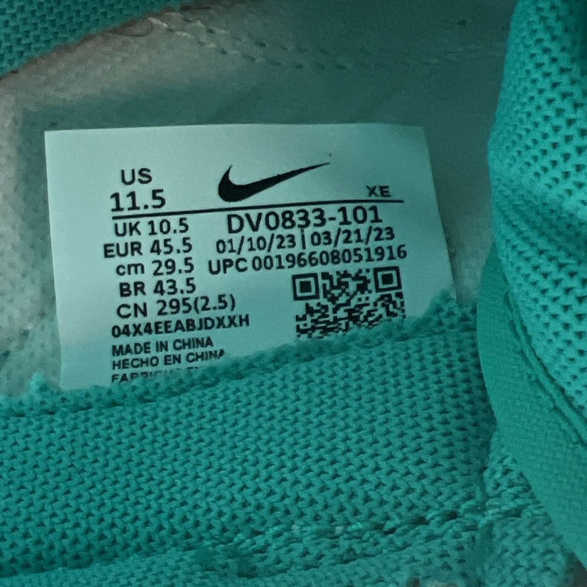 Nike Nike dunk low clear Jade Size US 11.5 / EU 44-45 - 9 Thumbnail