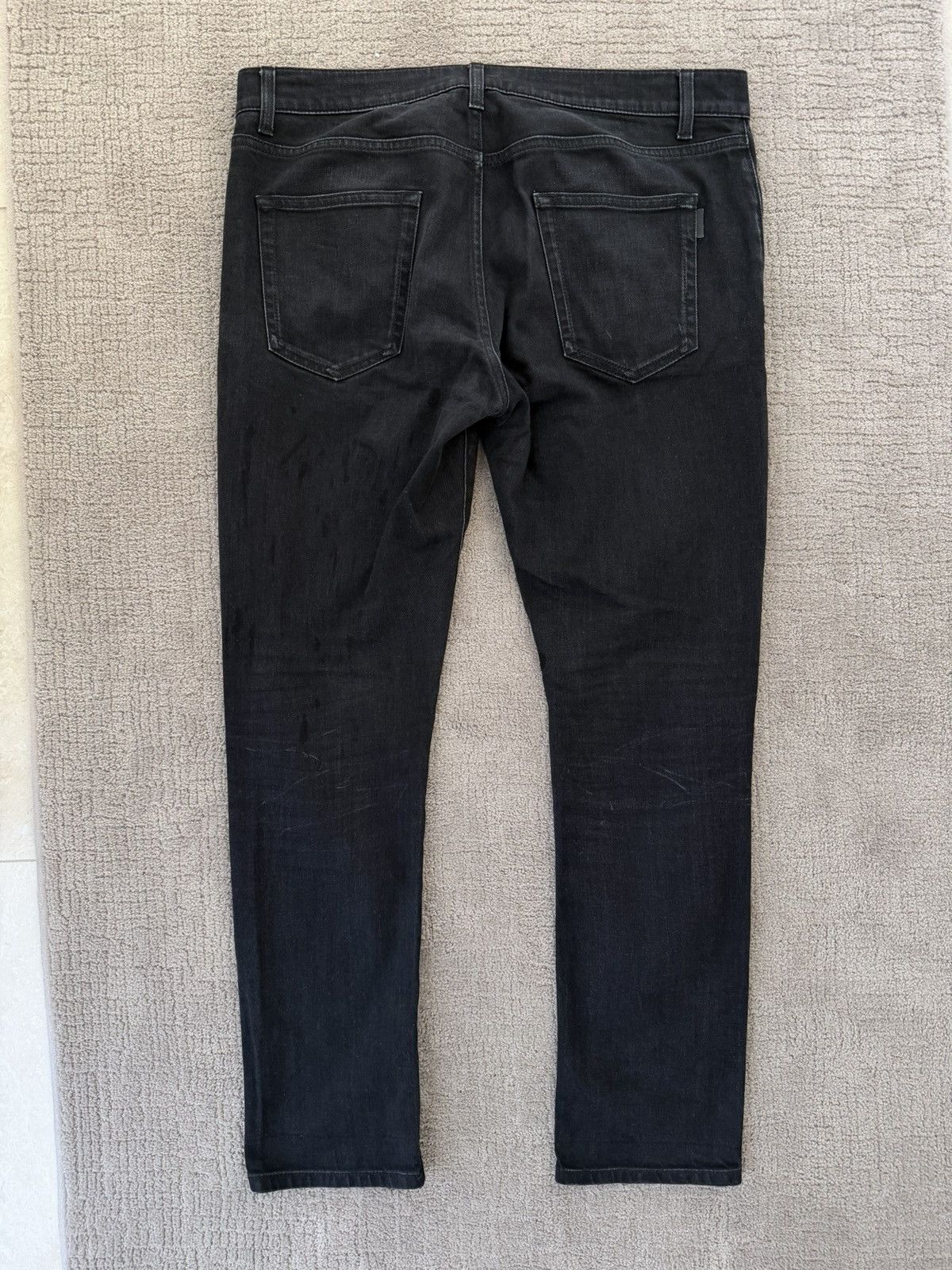 Saint Laurent Paris Slim Fit Black Denim Jeans Size US 34 / EU 50 - 1 Thumbnail