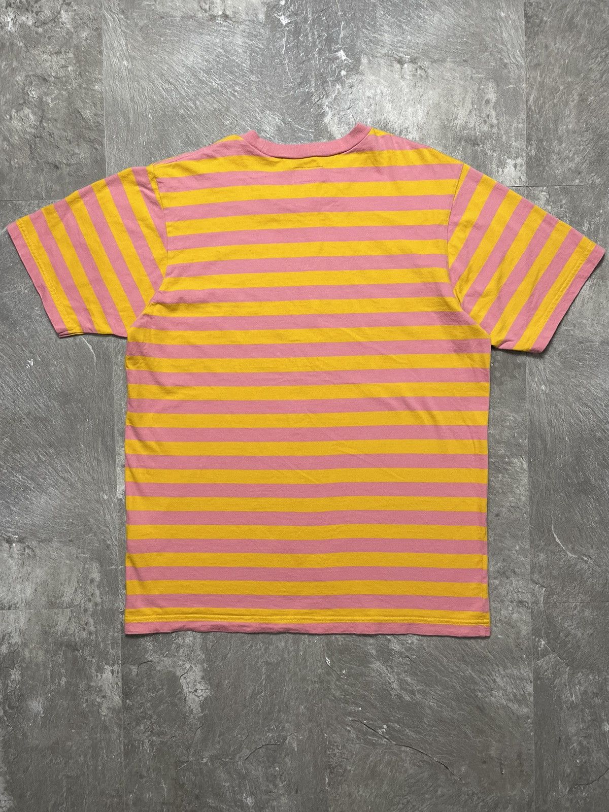 Supreme Supreme Bar Striped Tee SS18 Orange/Pink Size M Streetwear Size US M / EU 48-50 / 2 - 3 Thumbnail