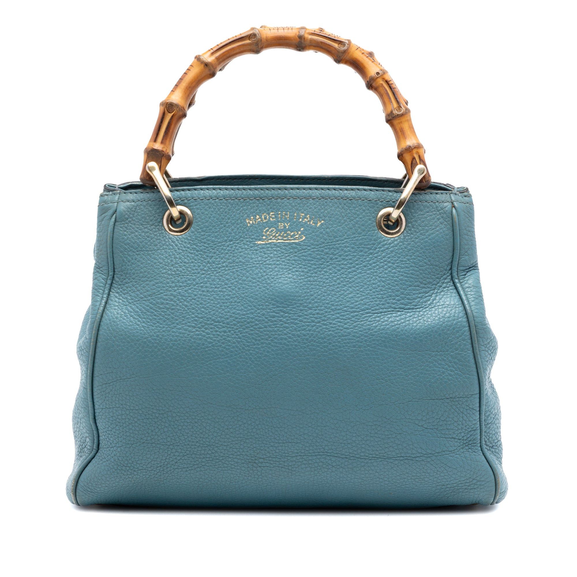 Gucci Small Calfskin Bamboo Shopper Satchel Size ONE SIZE - 1 Thumbnail