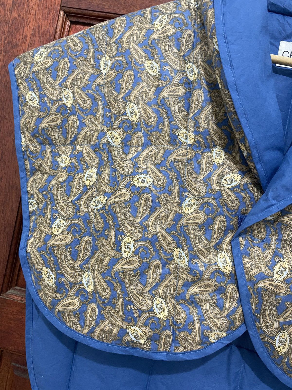Celine Vintage Celine Paisley Down Poncho Rare Colour Size US L / EU 52-54 / 3 - 6 Thumbnail