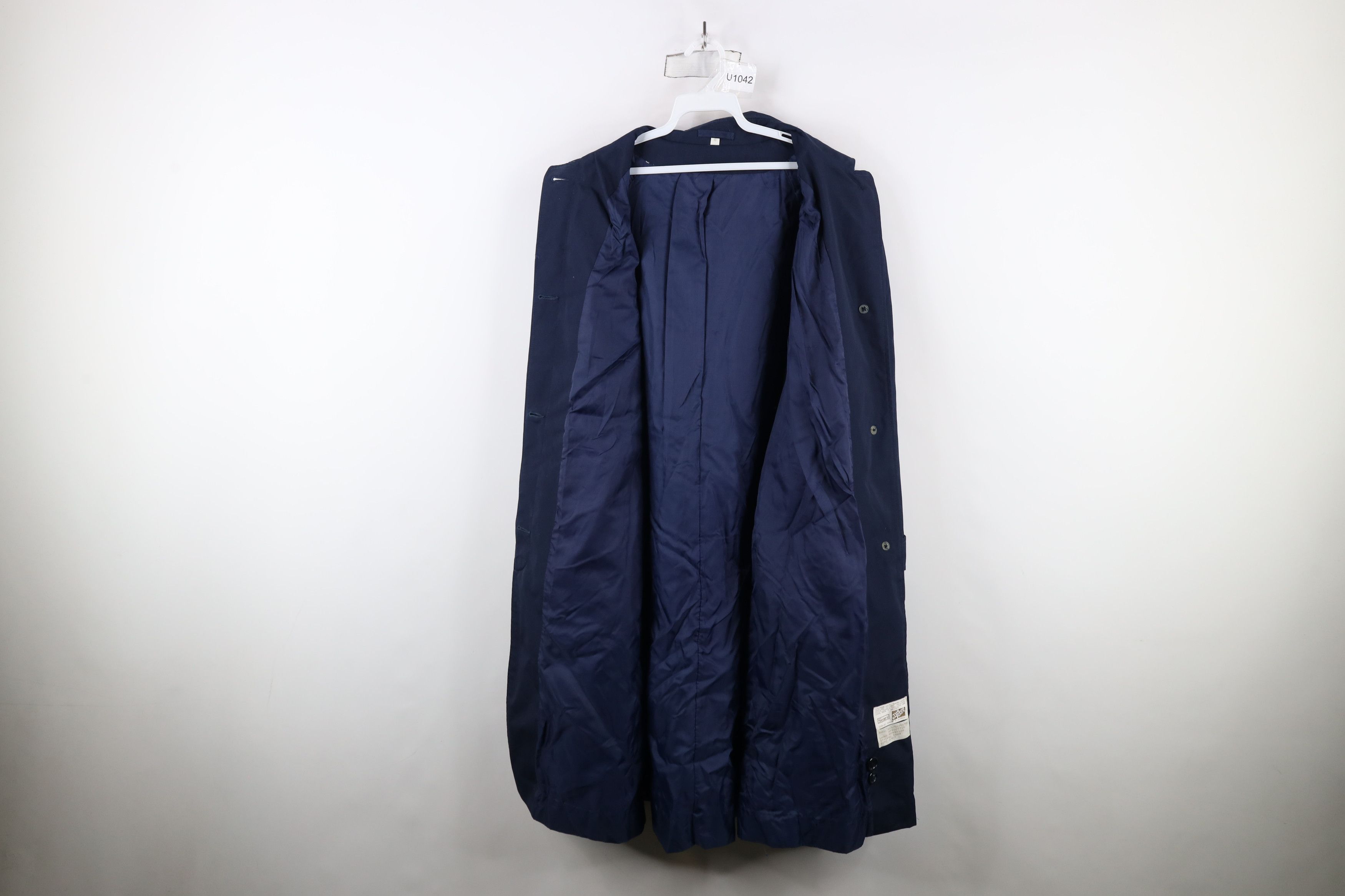 Vintage Vintage 70s Streetwear Length Trench Coat Rain Jacket Blue Size XXL / US 16-18 / IT 52-54 - 11 Thumbnail
