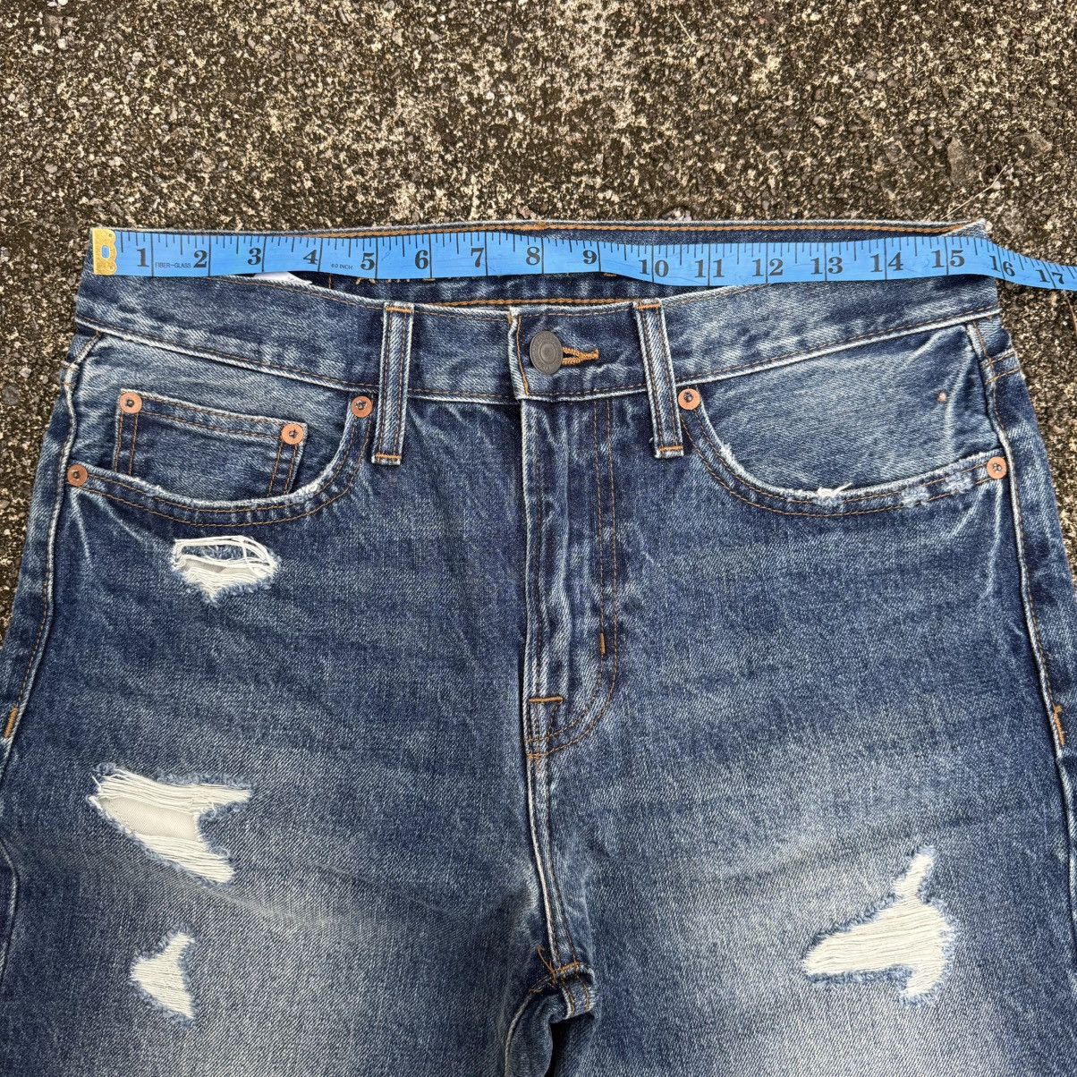 Jean VINTAGE AEG SKINNY DENIM RIPPEP JEAN PANTS Size US 31 - 6 Thumbnail