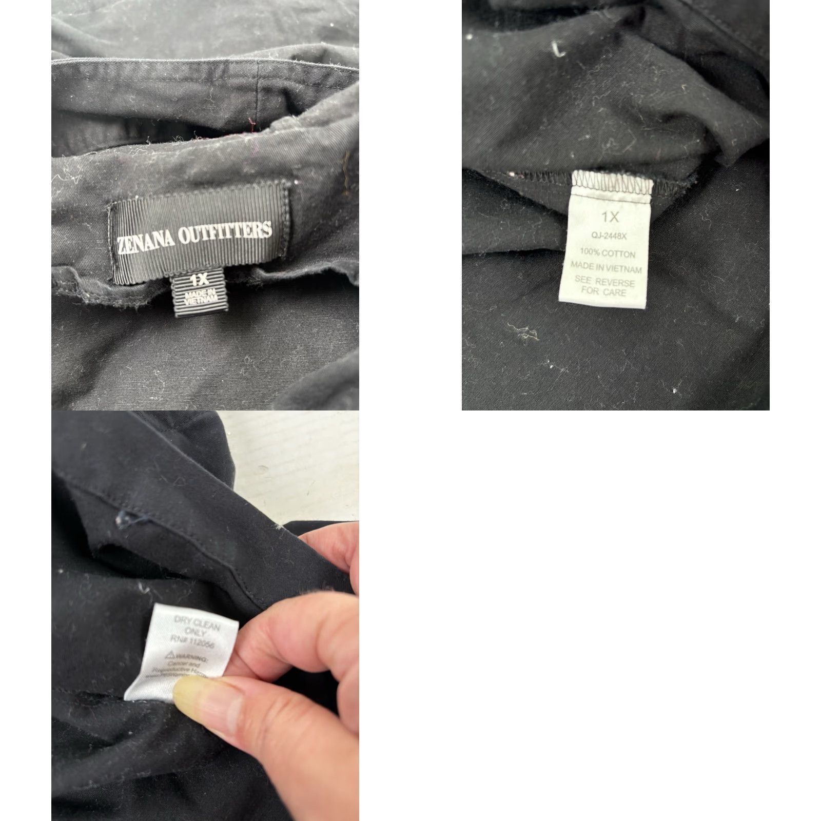 Vintage VINTAGE Zenana Outfitters Utility Vest Women’s Cotton Hooded Sleeveless Size 1X Black Casual Travel Workwear Size XL / US 12-14 / IT 48-50 - 8 Thumbnail