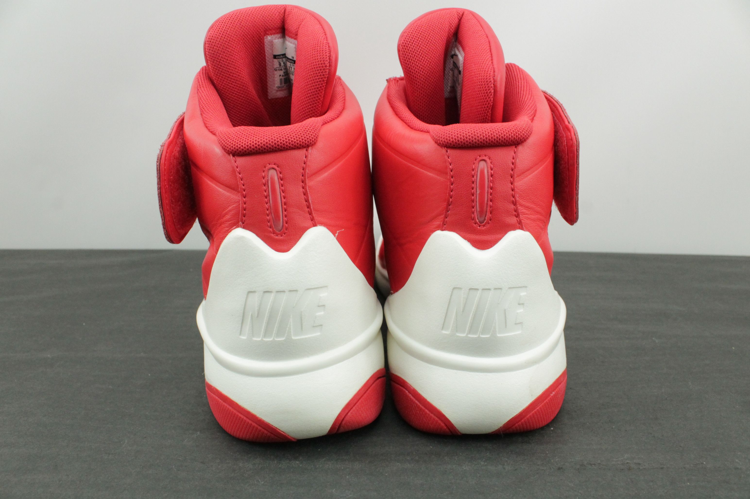 Nike Nike Marxman University Red Hi-Top Red Leather Sneakers Size US 10 / EU 43 - 4 Thumbnail
