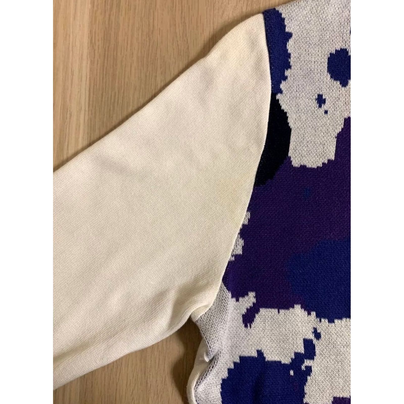 Issey Miyake ISSEY MIYAKE KNIT SIZE M WHITE COTTON USED MEN 2011AW INK SPLATTER MATERIAL Size US L / EU 52-54 / 3 - 6 Thumbnail