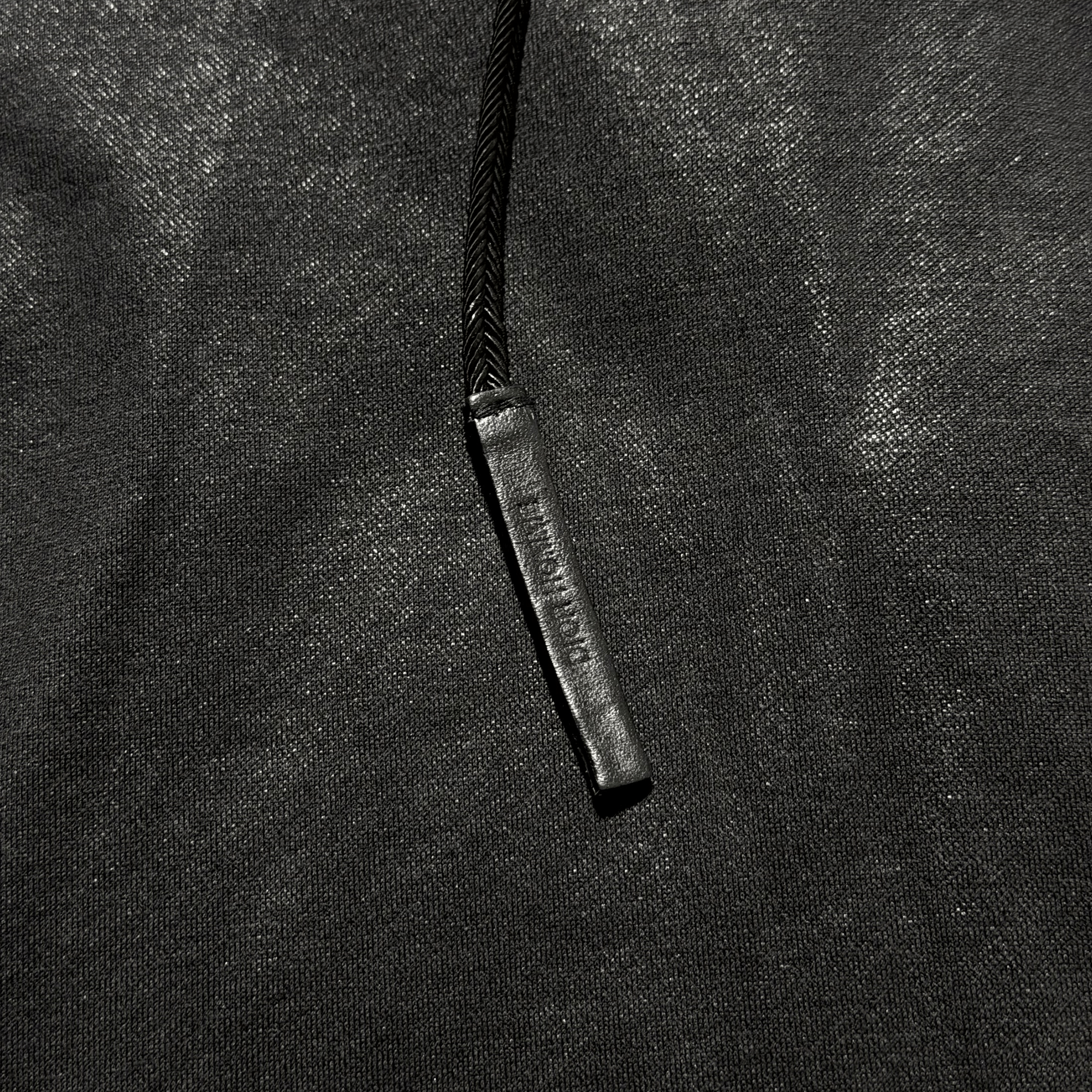 Dior AW03 Dior Homme Black Waxed Luster Hoodie Size US S / EU 44-46 / 1 - 3 Thumbnail