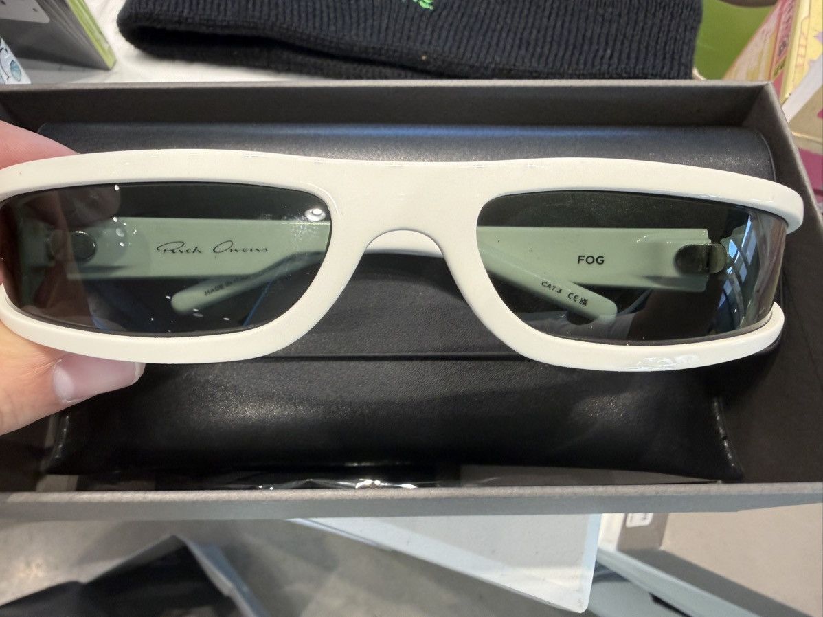 Rick Owens Rick Owens FOG White Sunglasses Size ONE SIZE - 1 Thumbnail