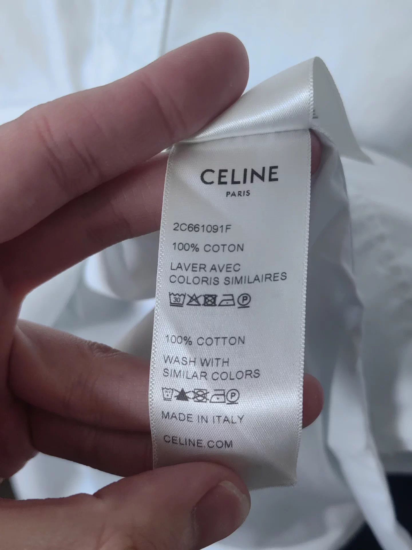 Celine CELINE 21fw TeenKnightPoem Peter Pan Collar Shirt 39 9/10 Size M / US 6-8 / IT 42-44 - 4 Thumbnail